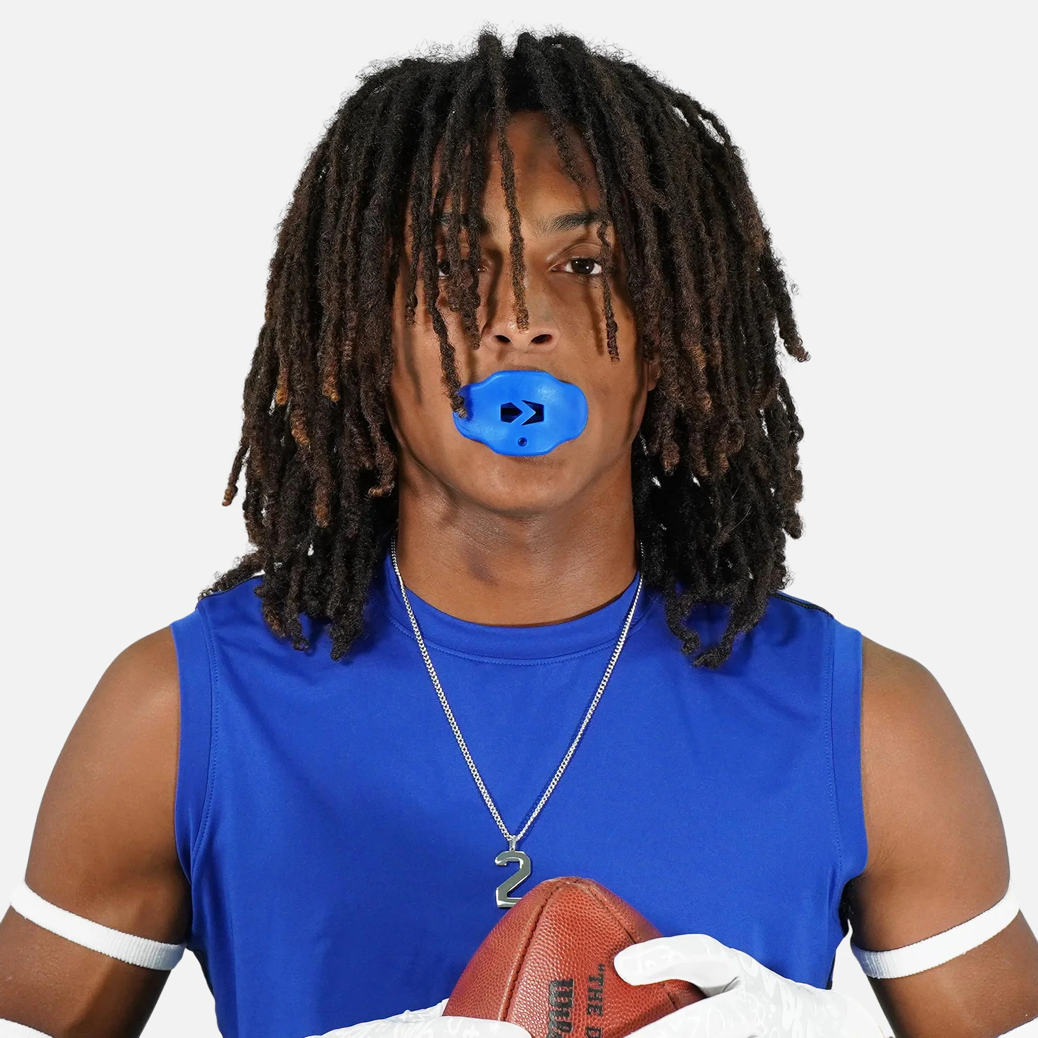 Hue Blue Soft Football Mouthguard - Image 5