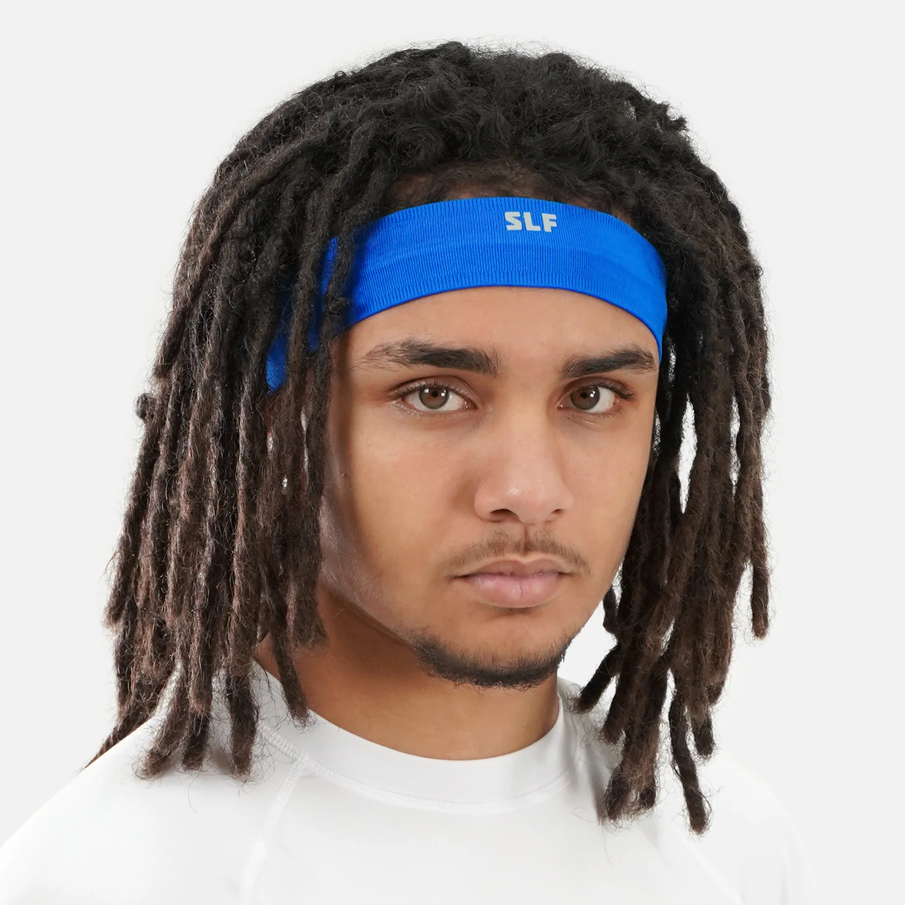 Hue Blue Non-Slip Elastic Headband - Image 3
