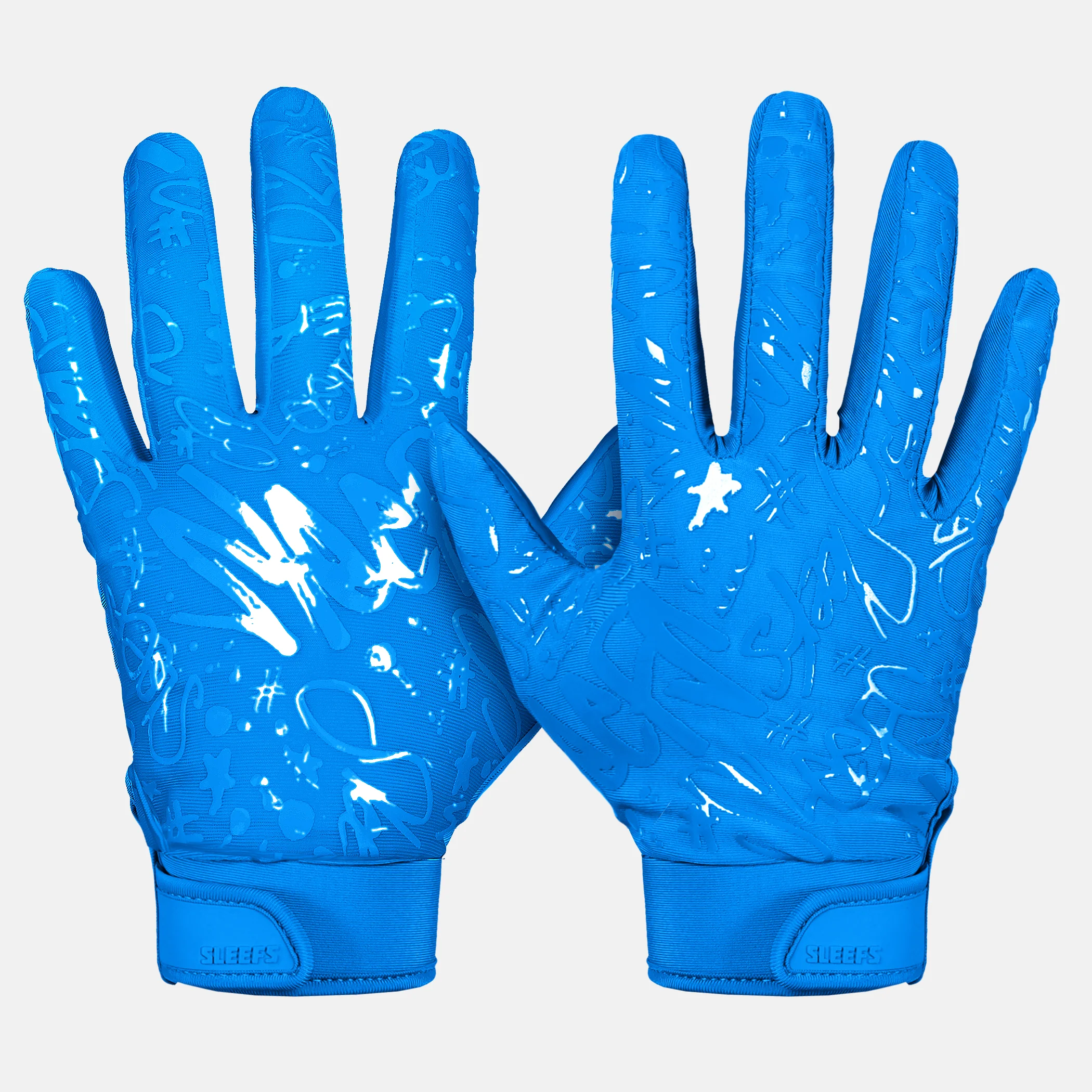 Hue Blue Sticky Football Receiver Gloves - Image 3