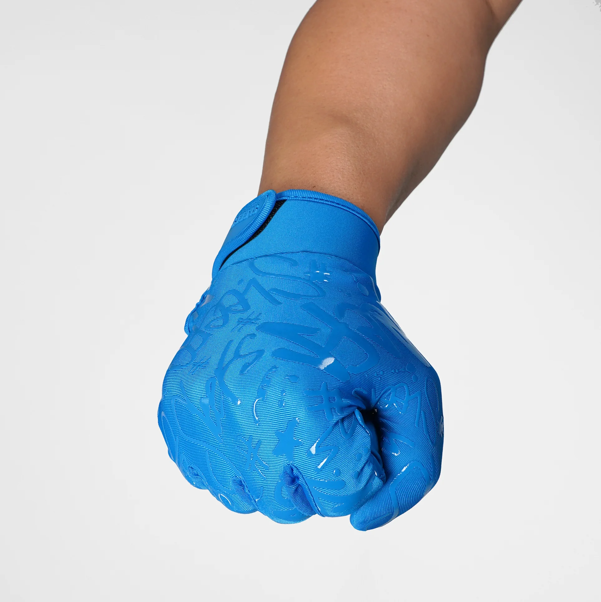 Hue Blue Sticky Football Receiver Gloves - Image 5