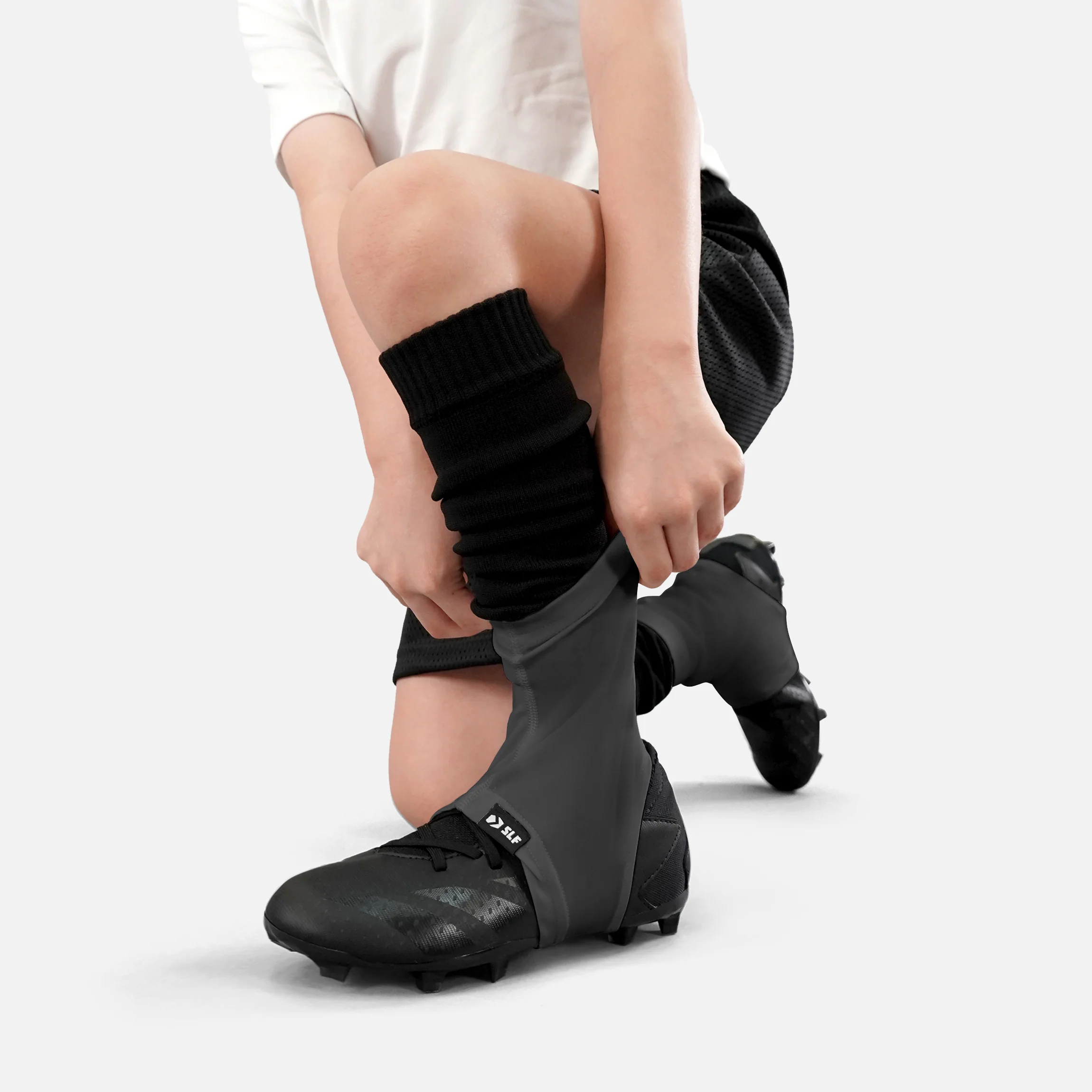 Hue Dark Gray Kids Spats / Cleat Covers - Image 3