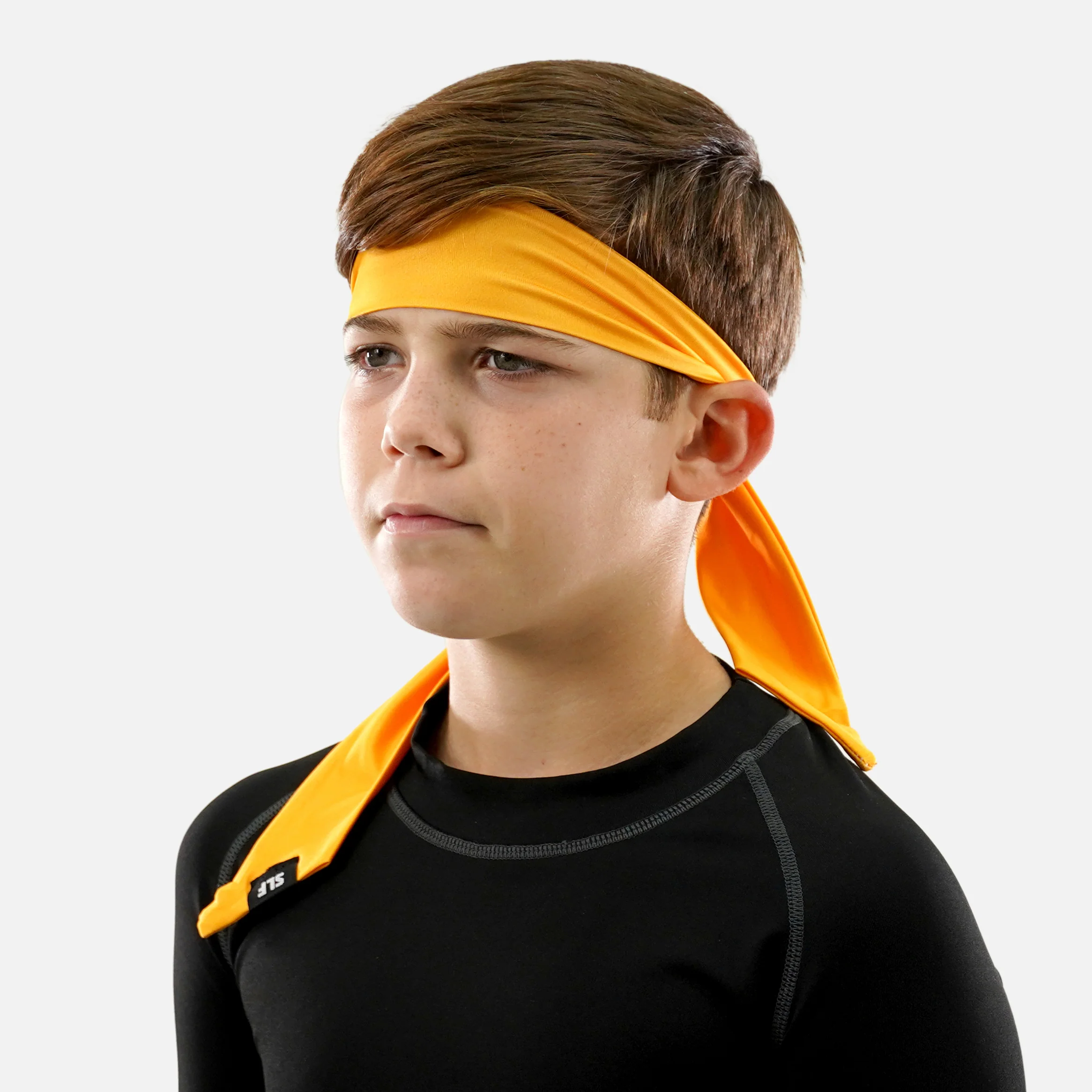 Hue Yellow Gold Kids Ninja Headband - Image 2