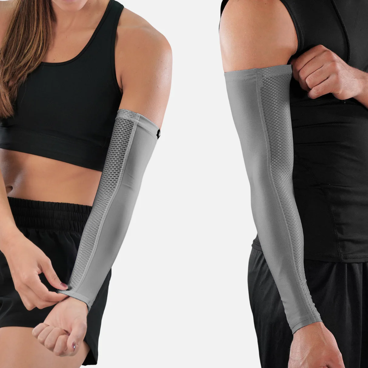 Hue Gray Pro Arm Sleeve - Image 2