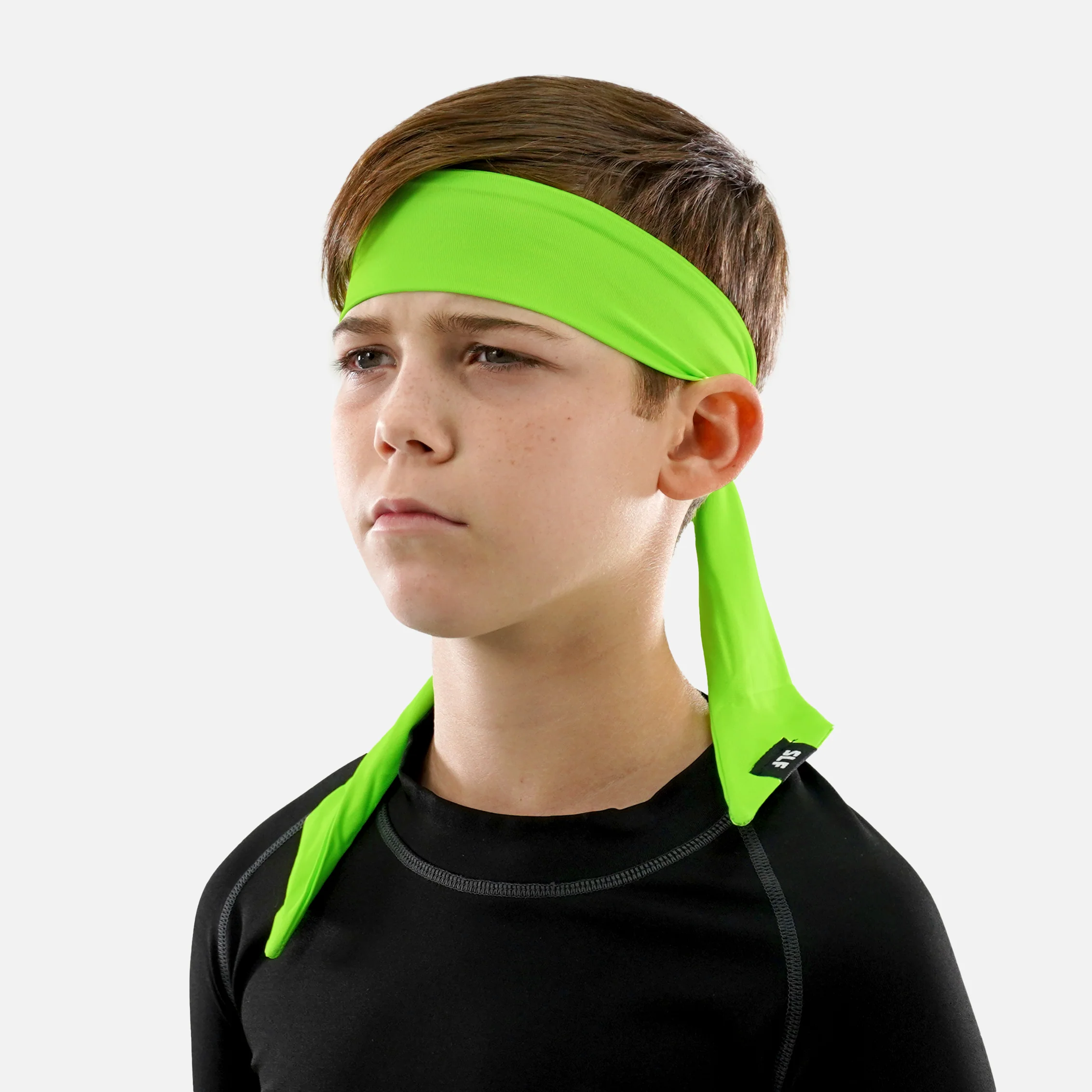 Hue Hot Green Kids Ninja Headband - Image 2