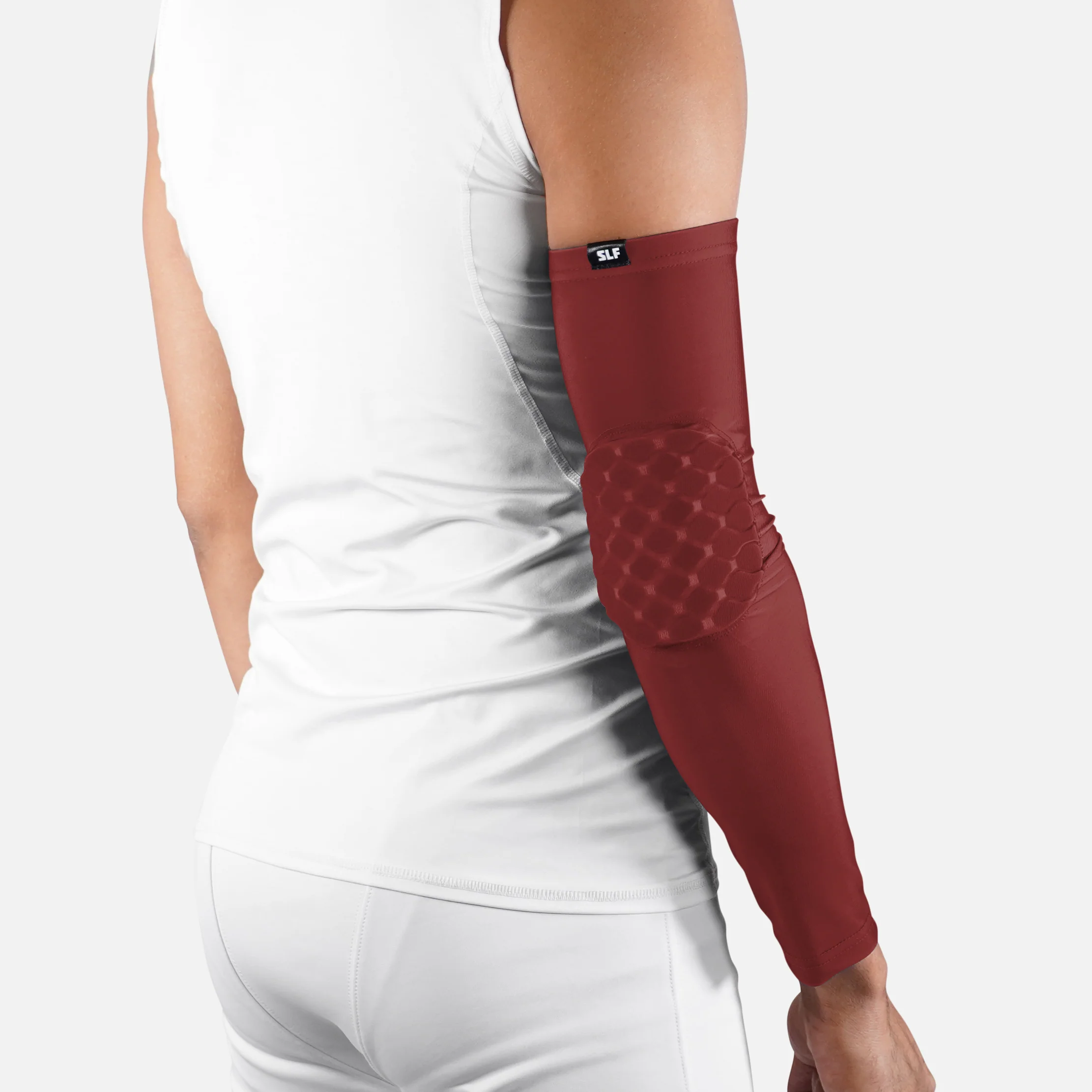 Hue Maroon Padded Arm Sleeve - Image 2