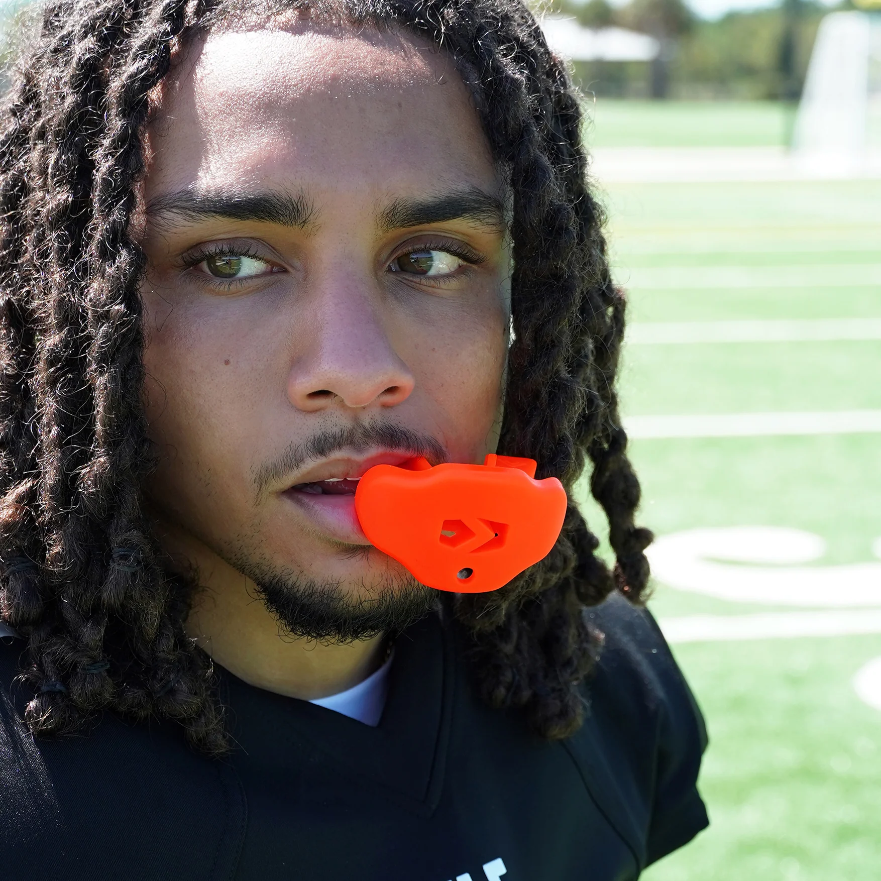Hue Orange Soft Football Mouthguard - Image 8