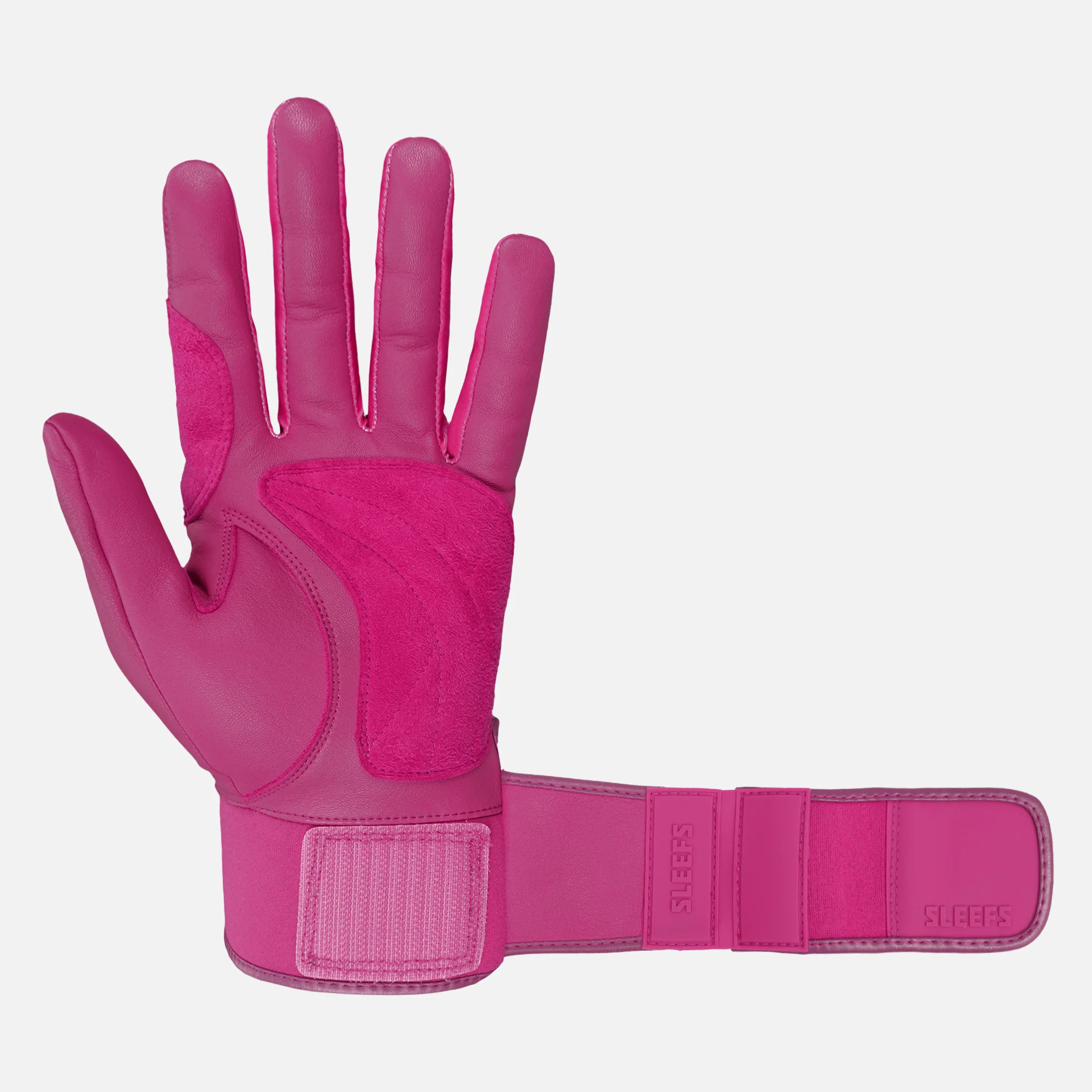 Hue Pink Baseball Batting Gloves - Image 7