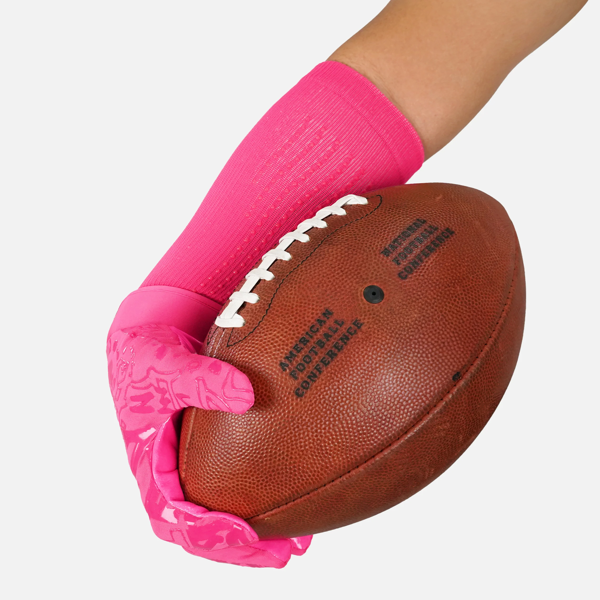 Hue Pink Seamless Forearm Sleeve with Grip - Image 4