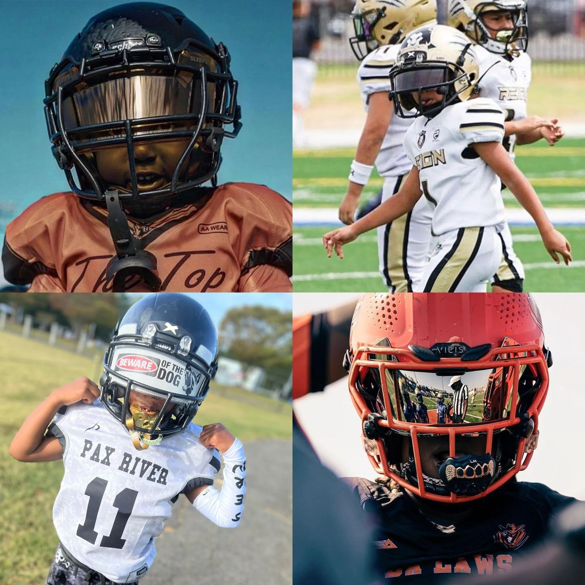 Hue Royal Blue Helmet Eye-Shield Visor for Kids - Image 6