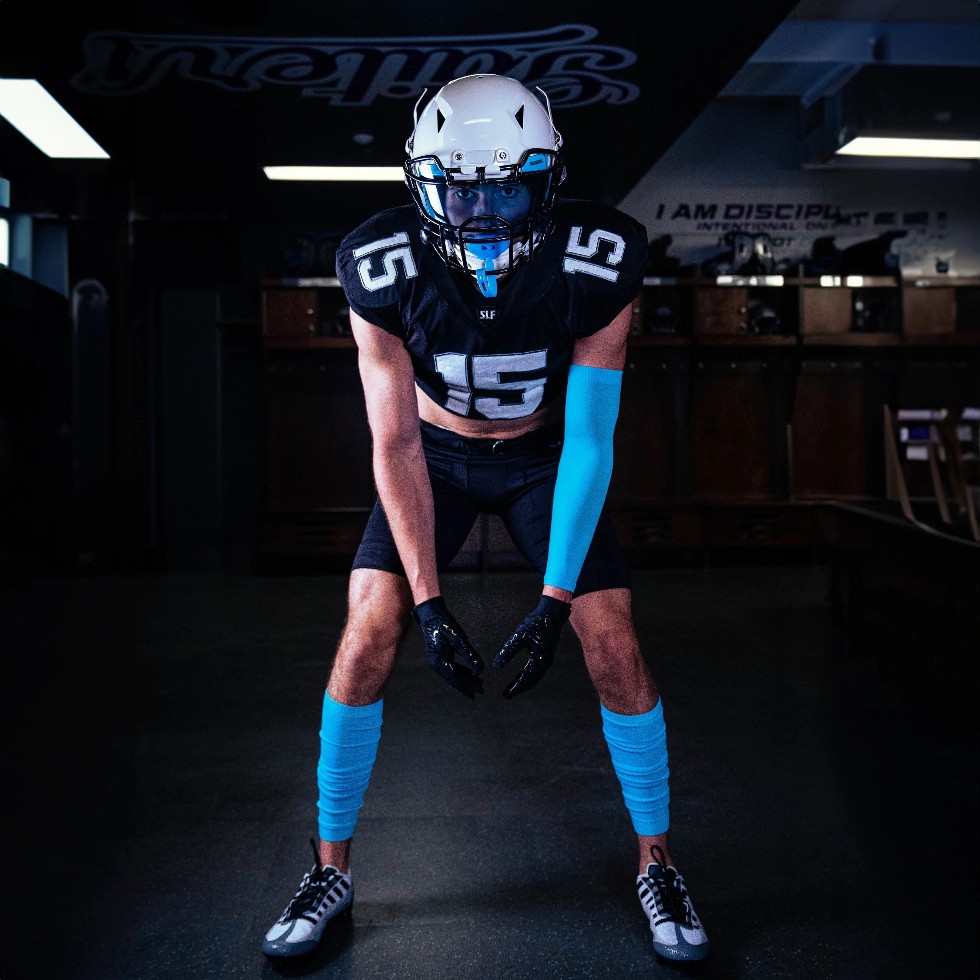 Hue Sky Blue Soft Football Mouthguard - Image 4
