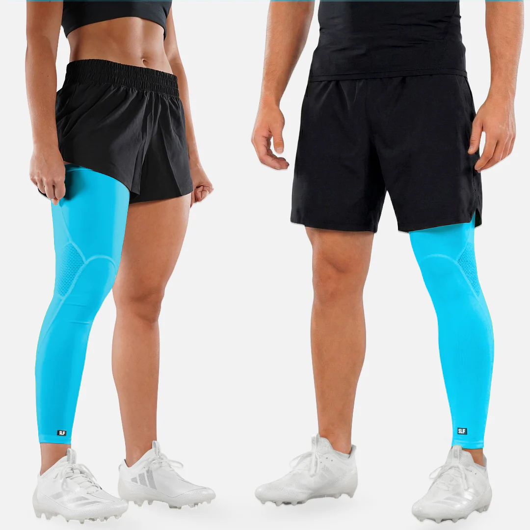 Hue Sky Blue Football Pro Leg Sleeve - Image 2