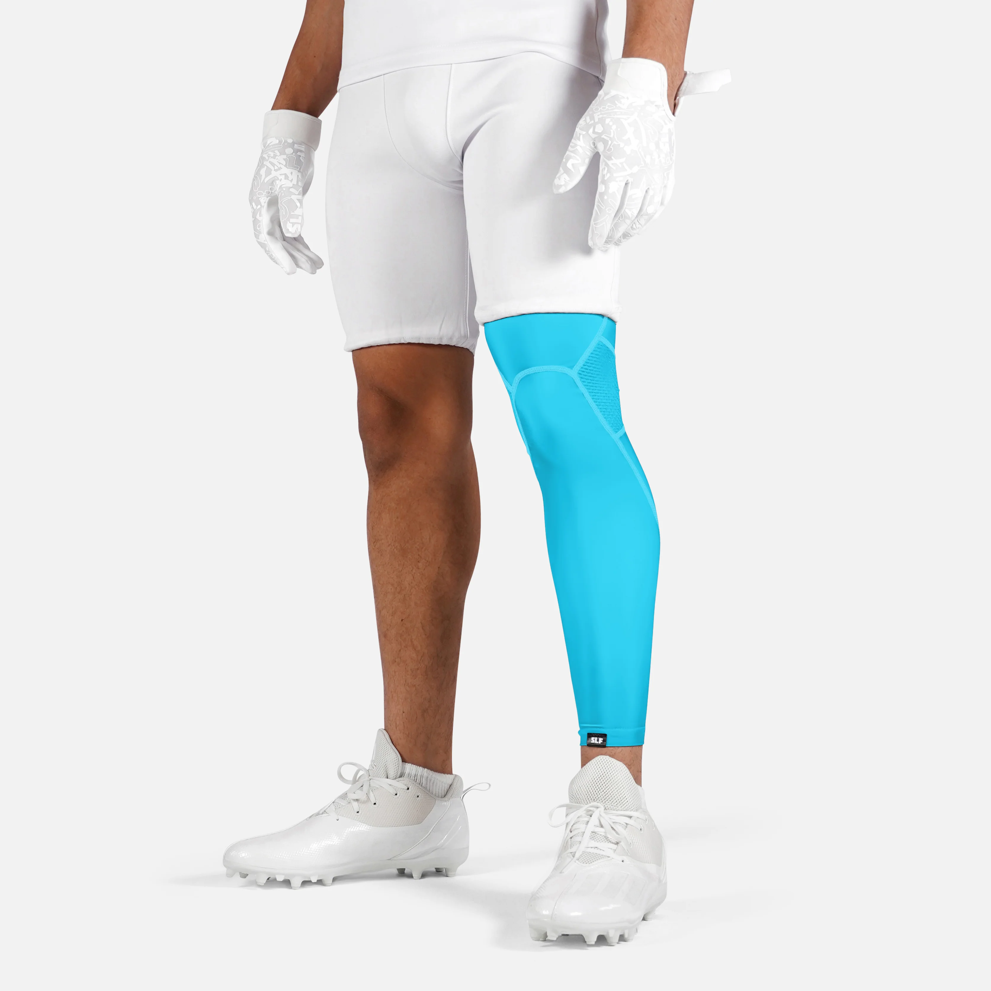 Hue Sky Blue Football Pro Leg Sleeve - Image 4