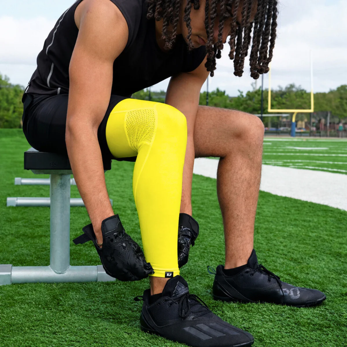Hue Yellow Football Pro Leg Sleeve - Image 8