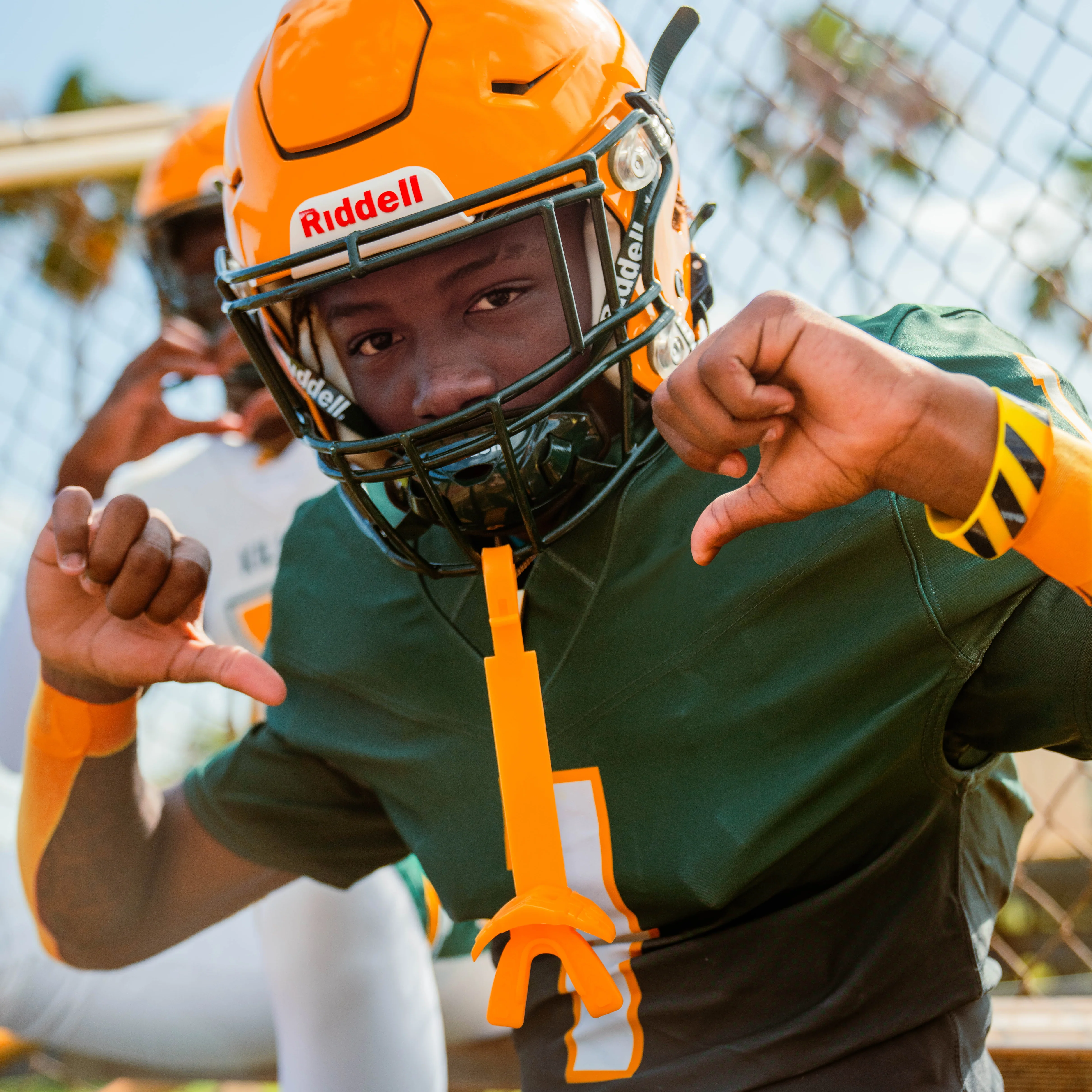 Hue Yellow Gold X Football Mouthguard - Image 2