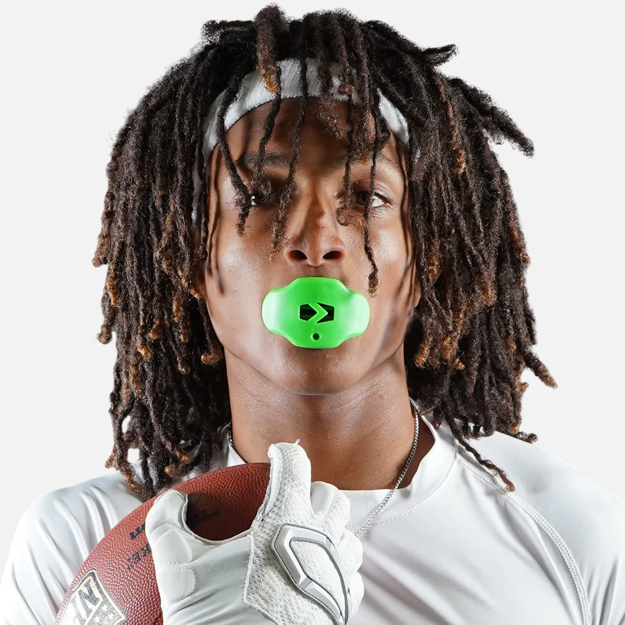 Hot Green Soft Football Mouthguard - Image 7