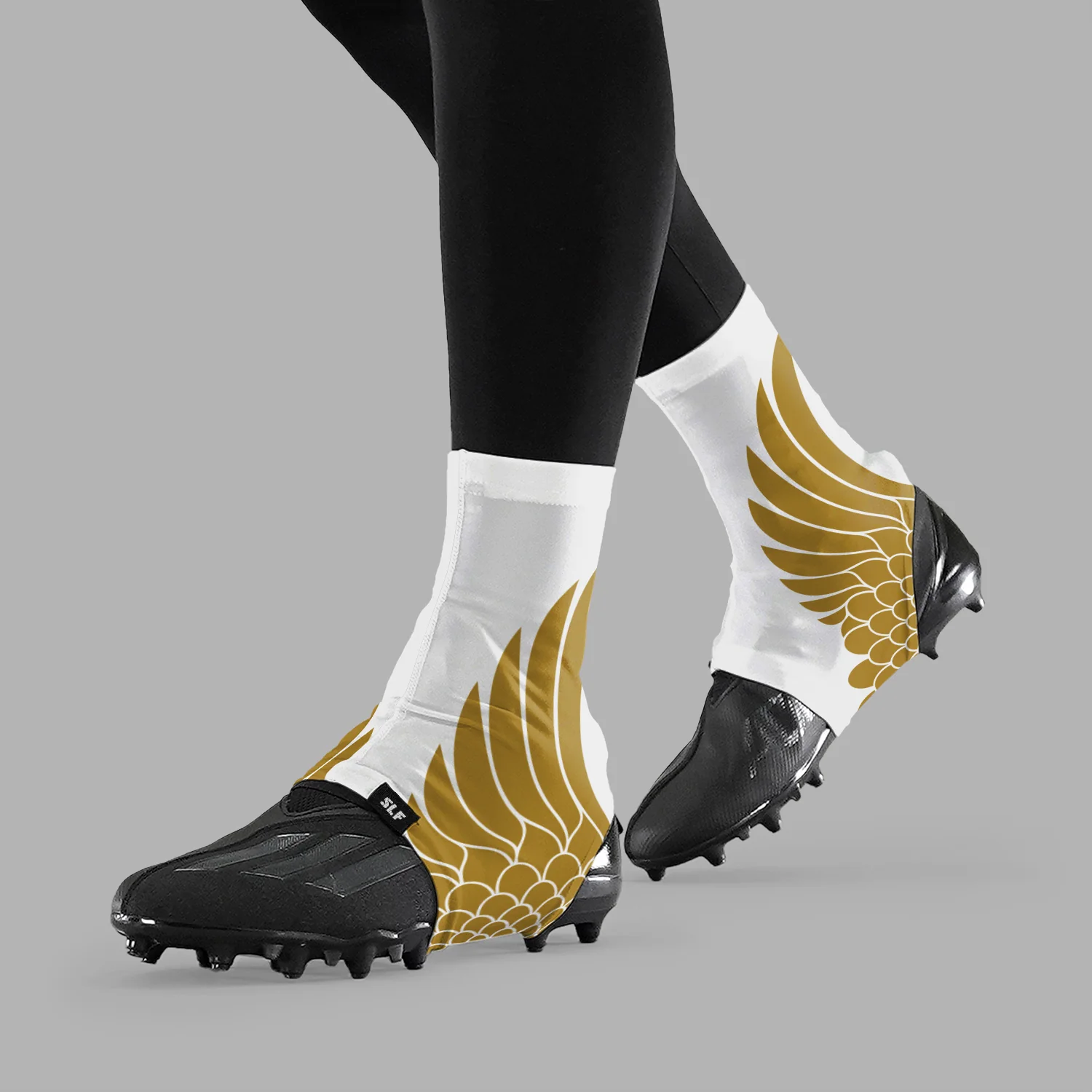 Icarus White Gold Spats / Cleat Covers - Image 3
