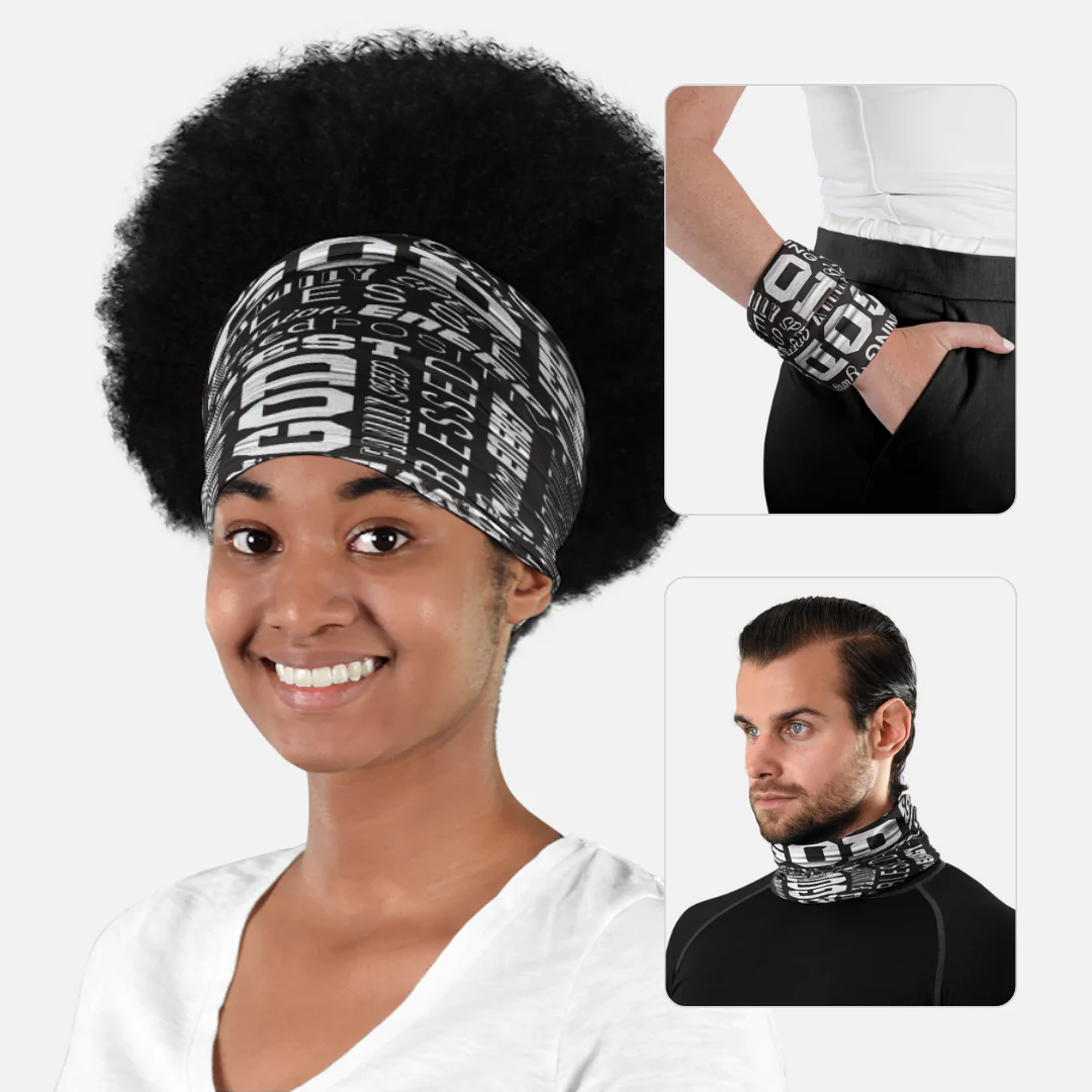 Inspirational Black Neck Gaiter - Image 4