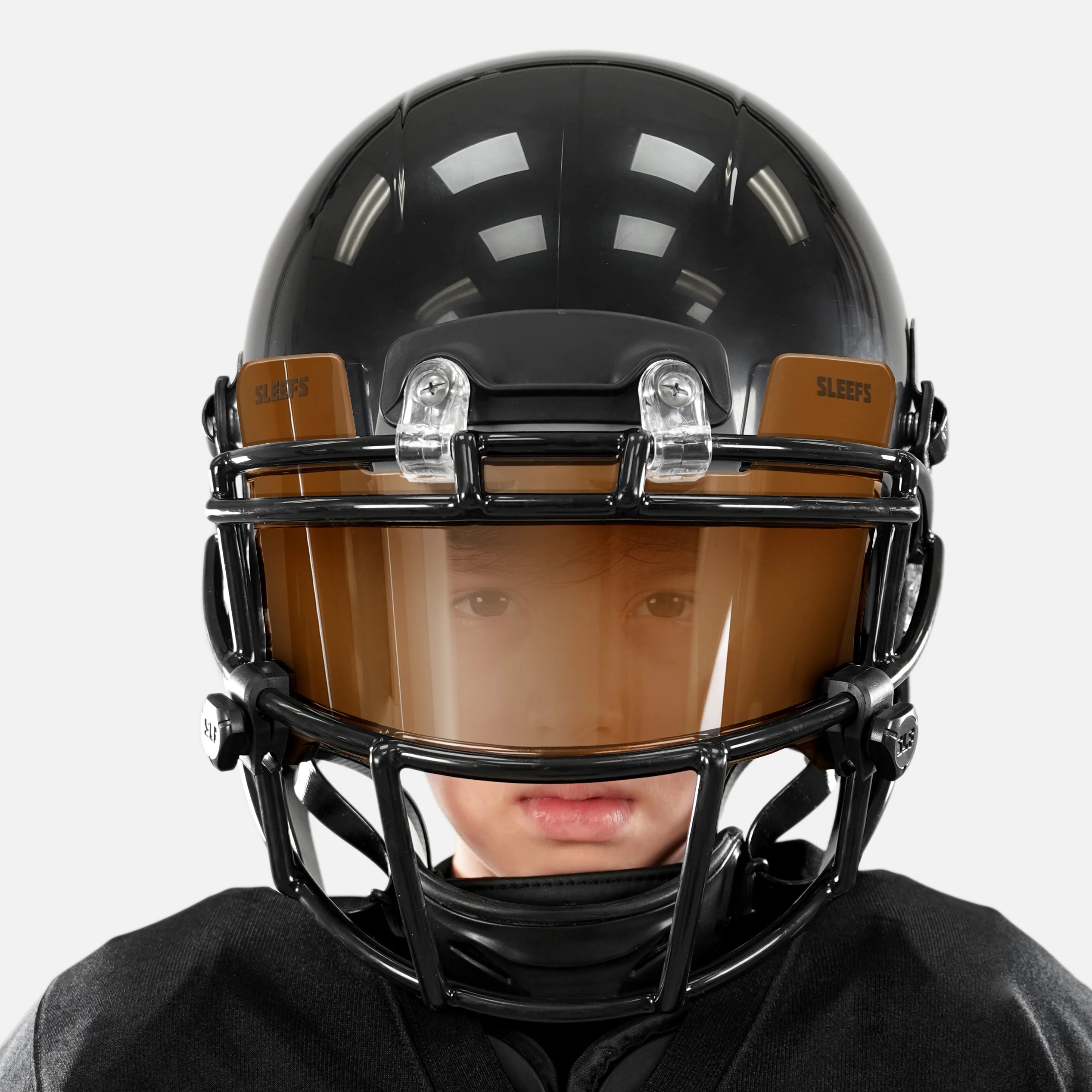 Ironbark Brown Clear Helmet Eye-Shield Visor for Kids