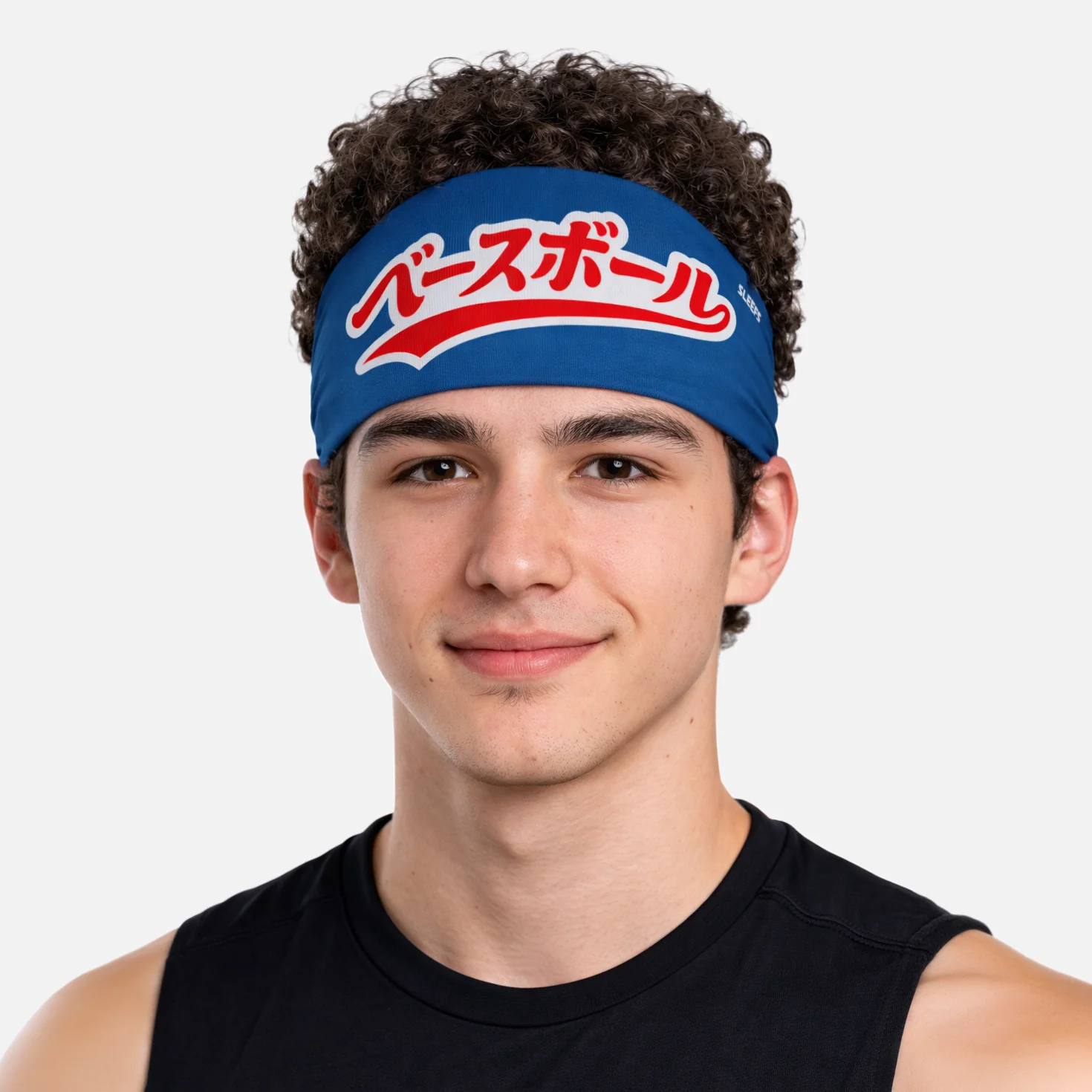 Japanese Baseball Midnight Blue Headband - Image 4