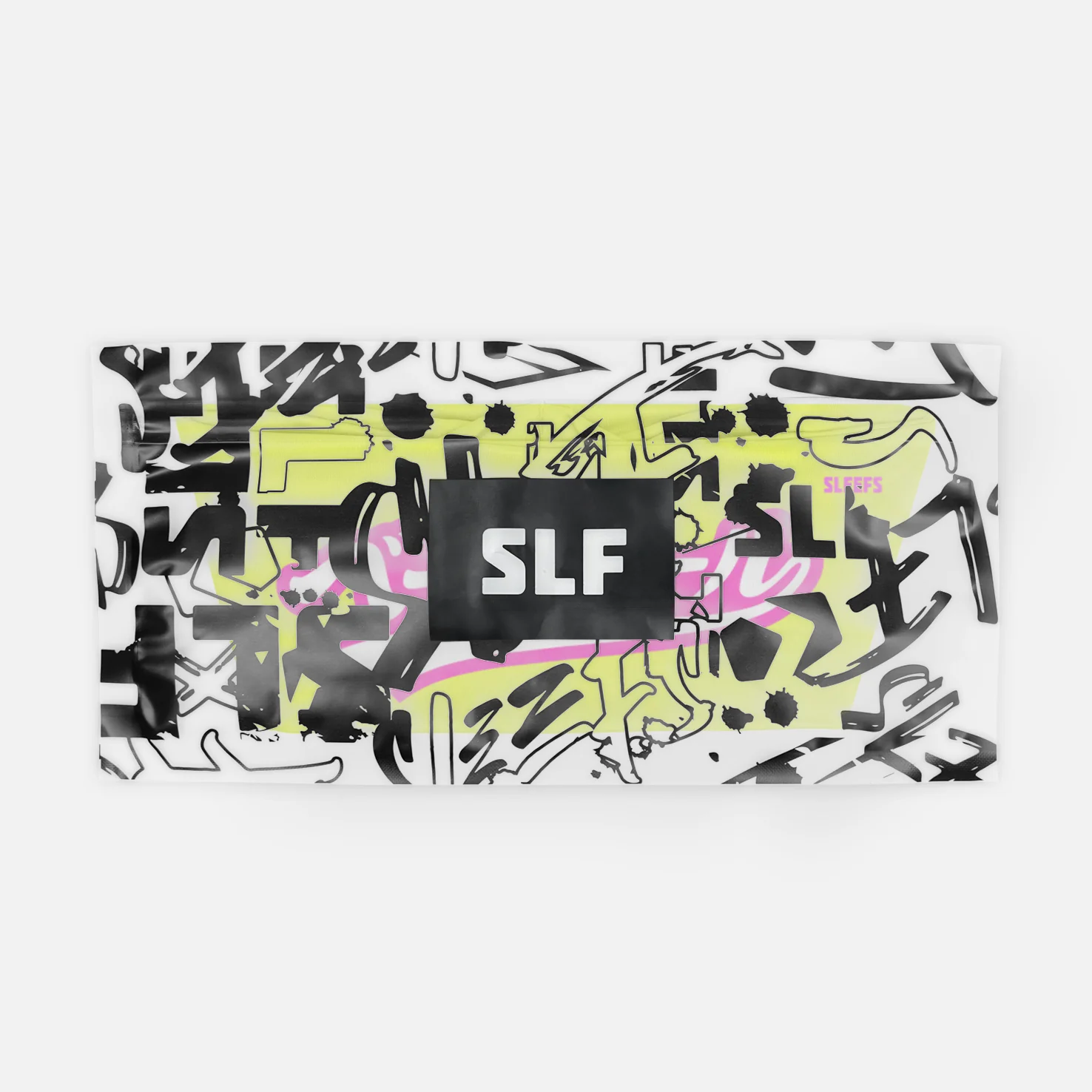 Japanese Baseball Neon Lime Kids Headband - Image 4