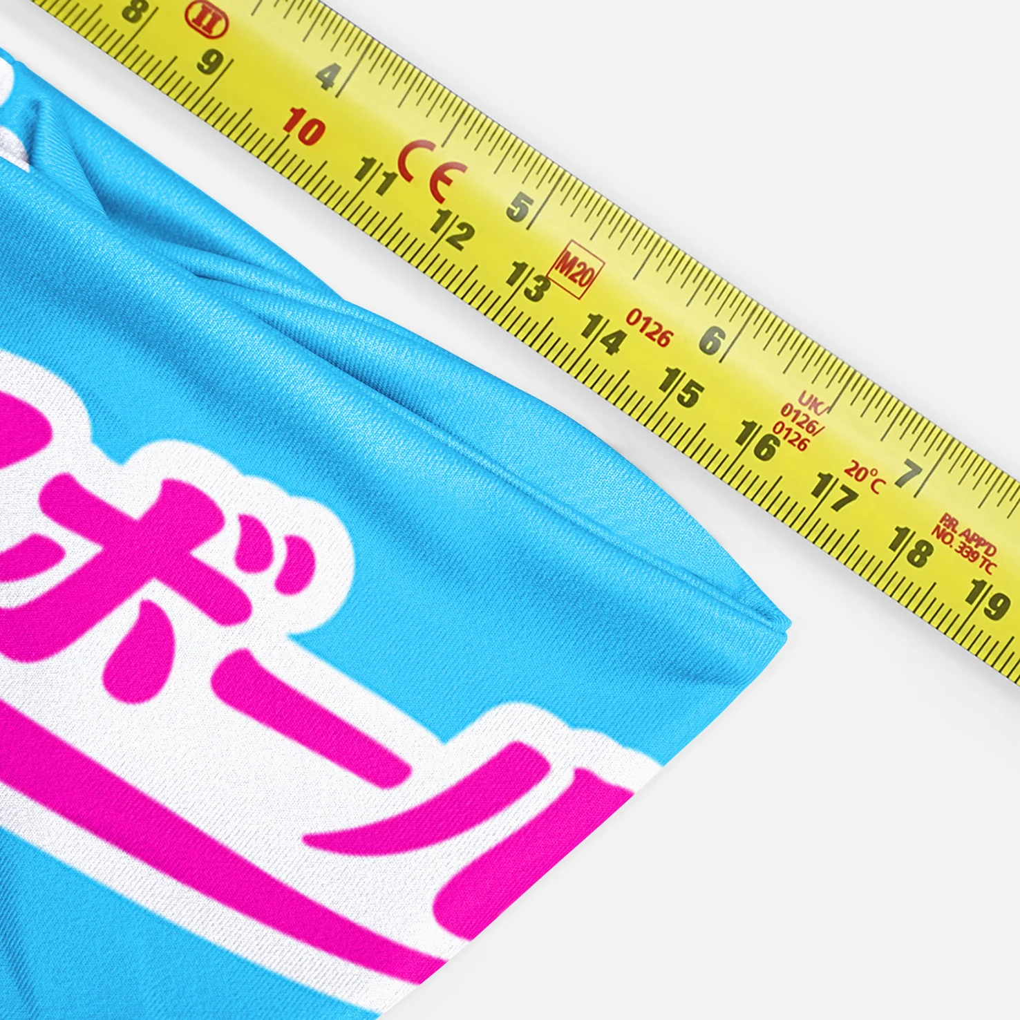 Japanese Baseball Sky Blue Kids Headband - Image 5