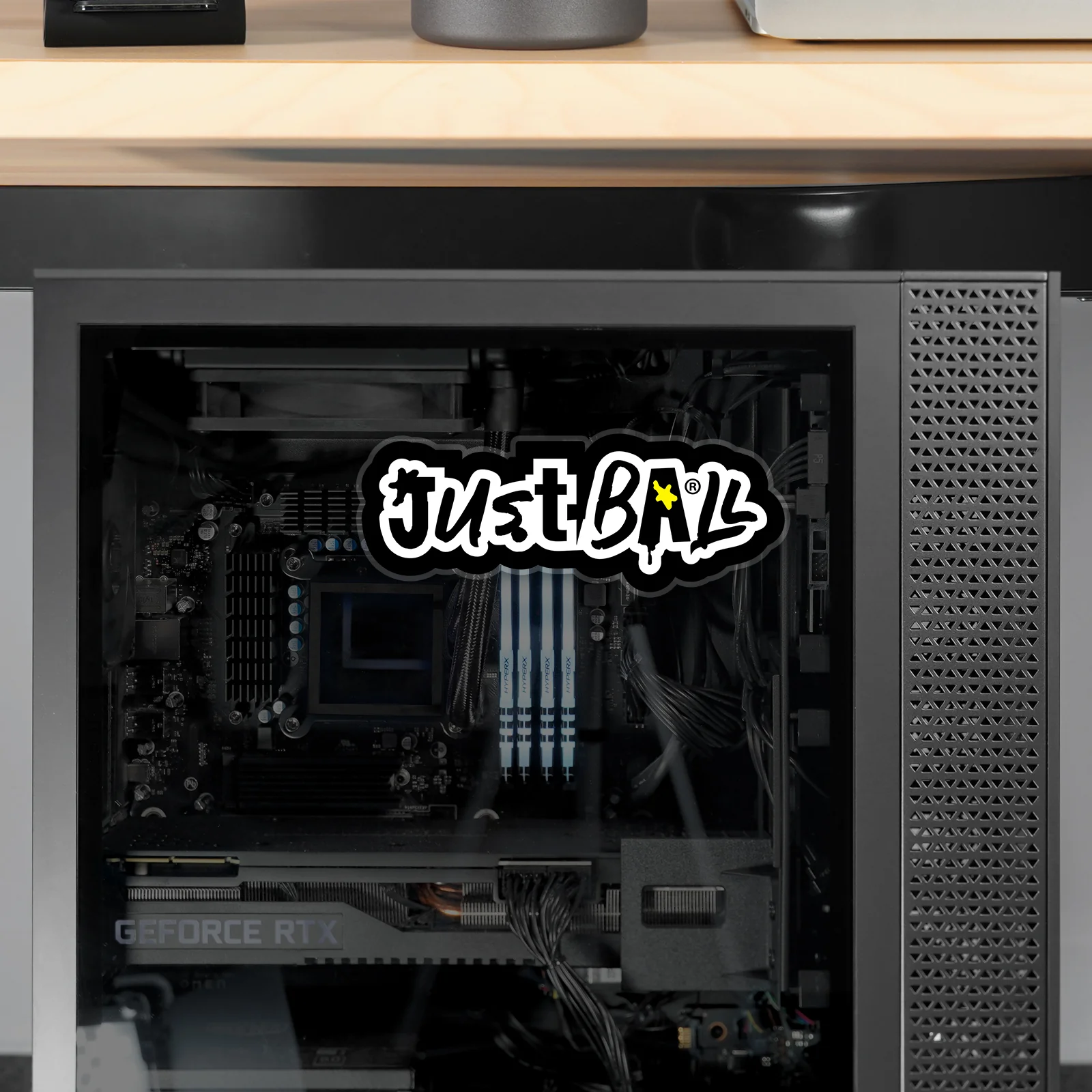 Just Ball Logo Sticker - Image 6