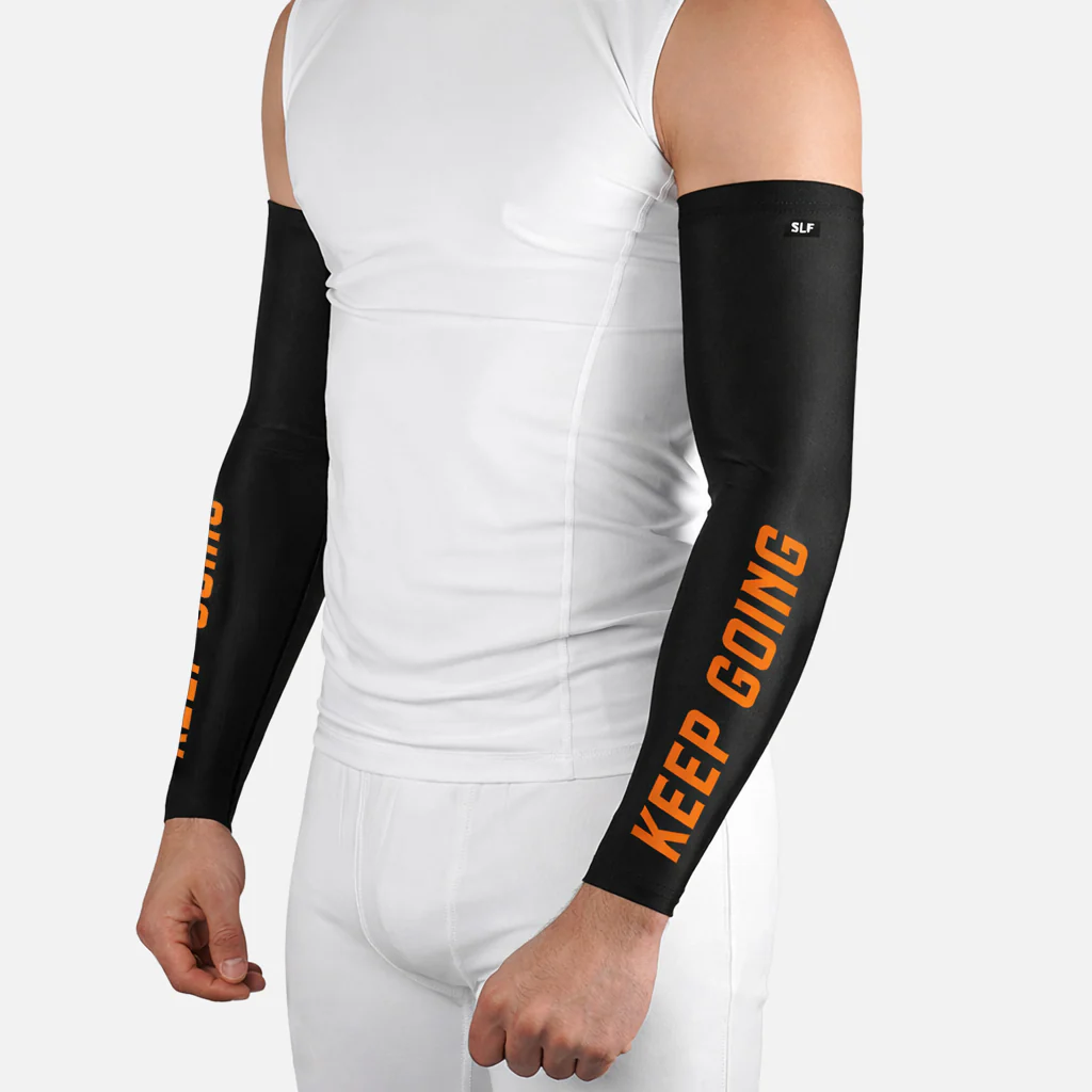 Keep Going Black Running Sleeves - Pair - Image 2