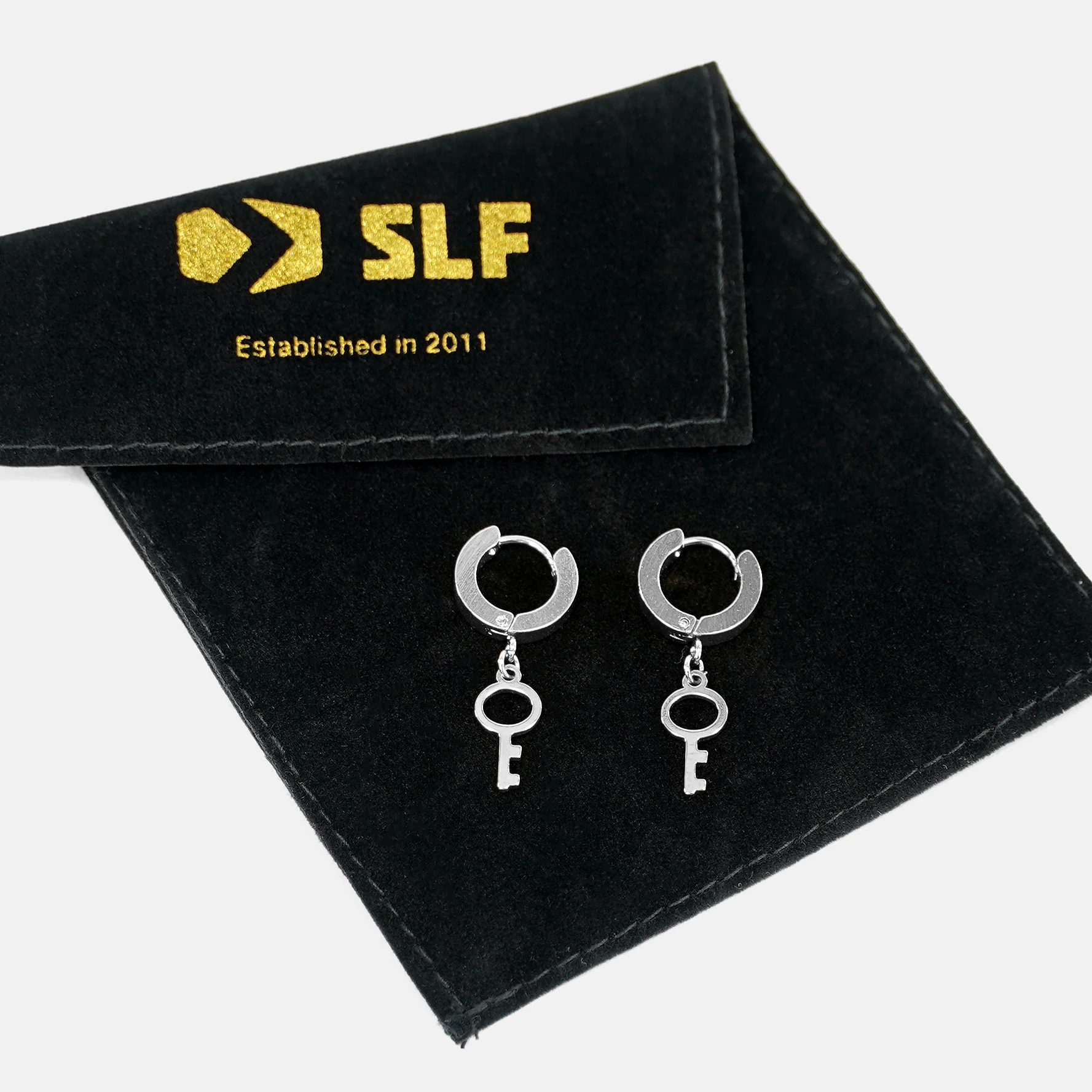 Keys Earrings - Stainless Steel - Image 3