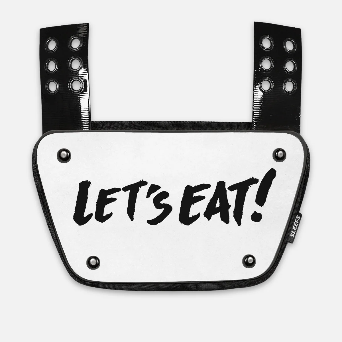 Let's Eat White Sticker for Backplate