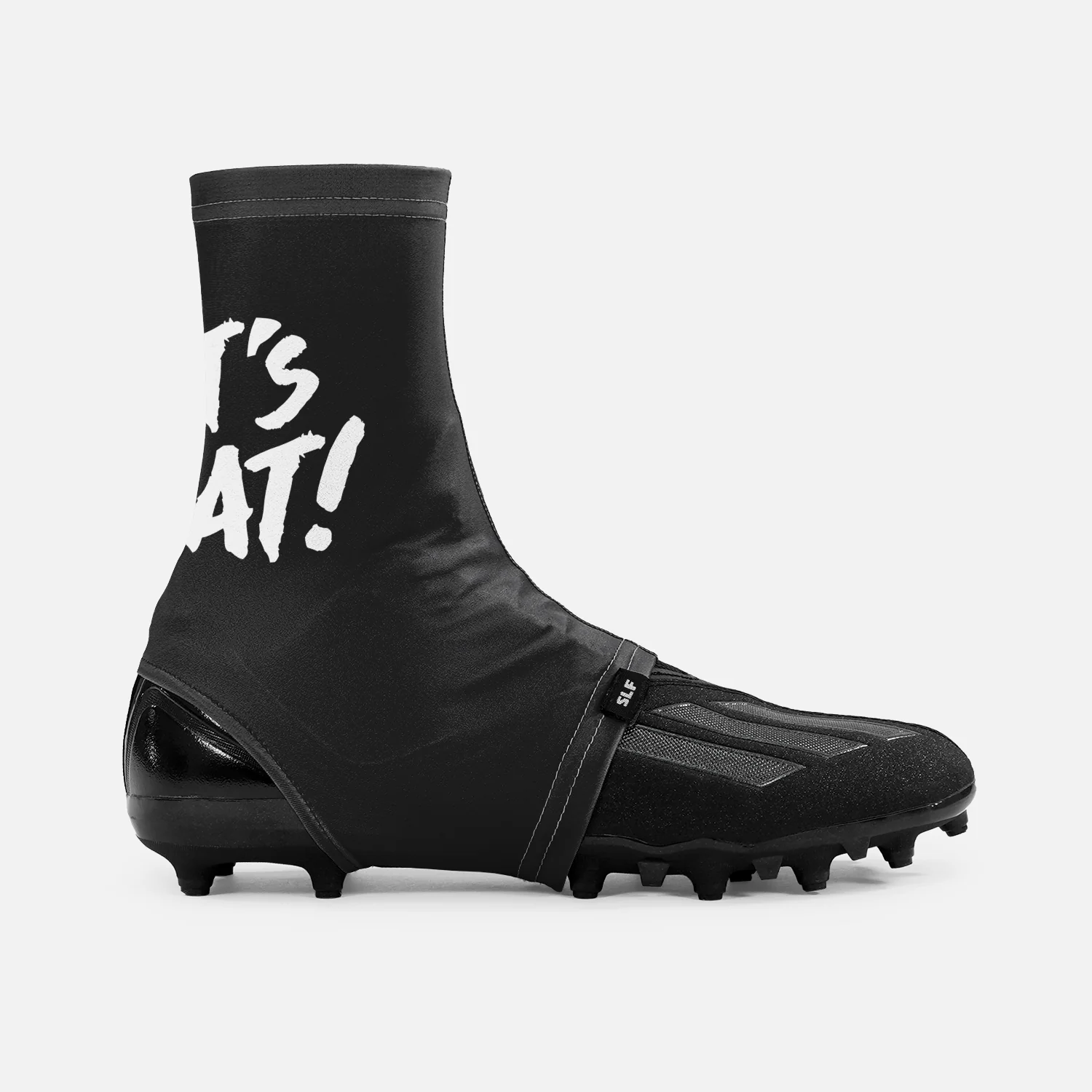 Let's Eat Black White Spats / Cleat Covers - Image 3
