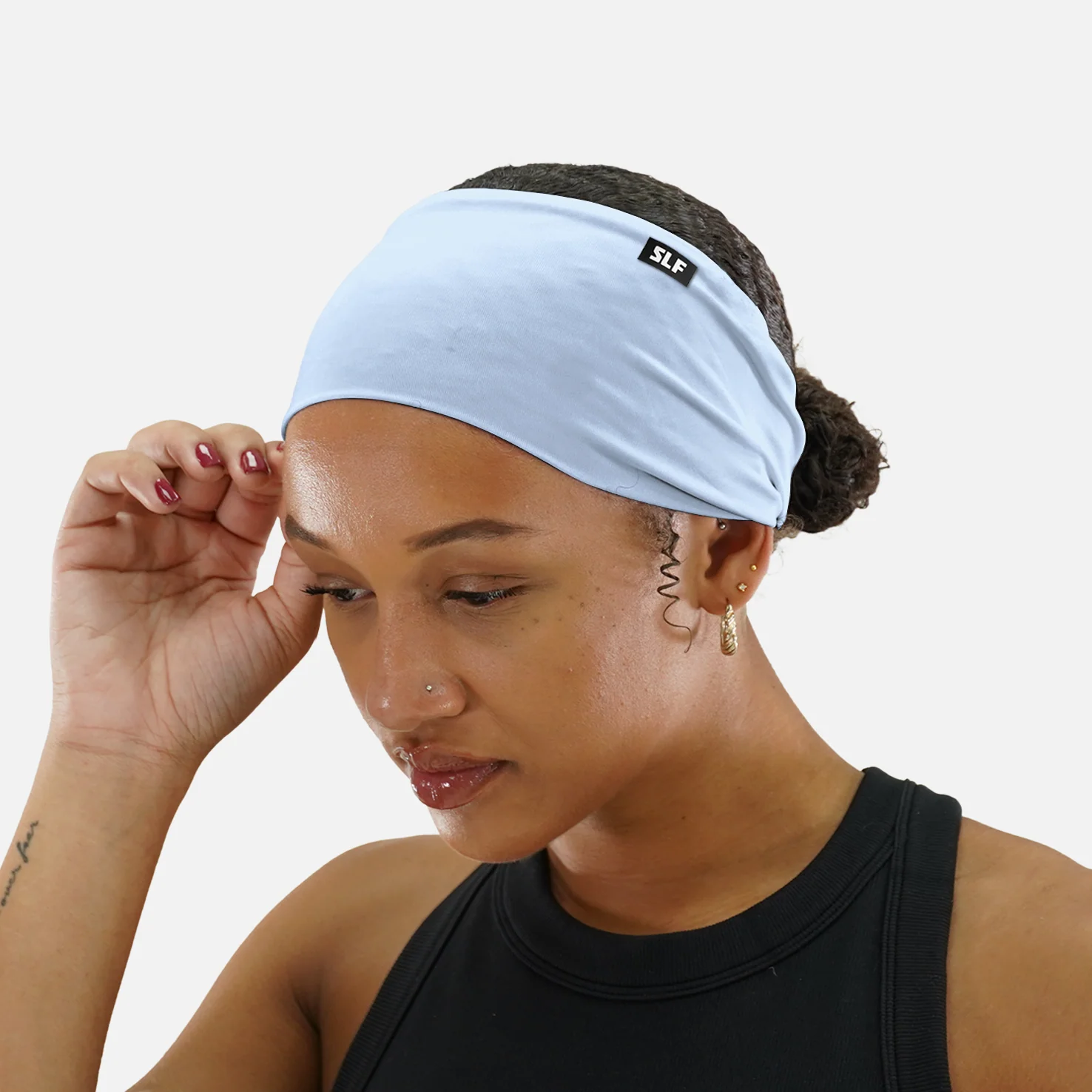 Light Denim Blue Headband - Image 2