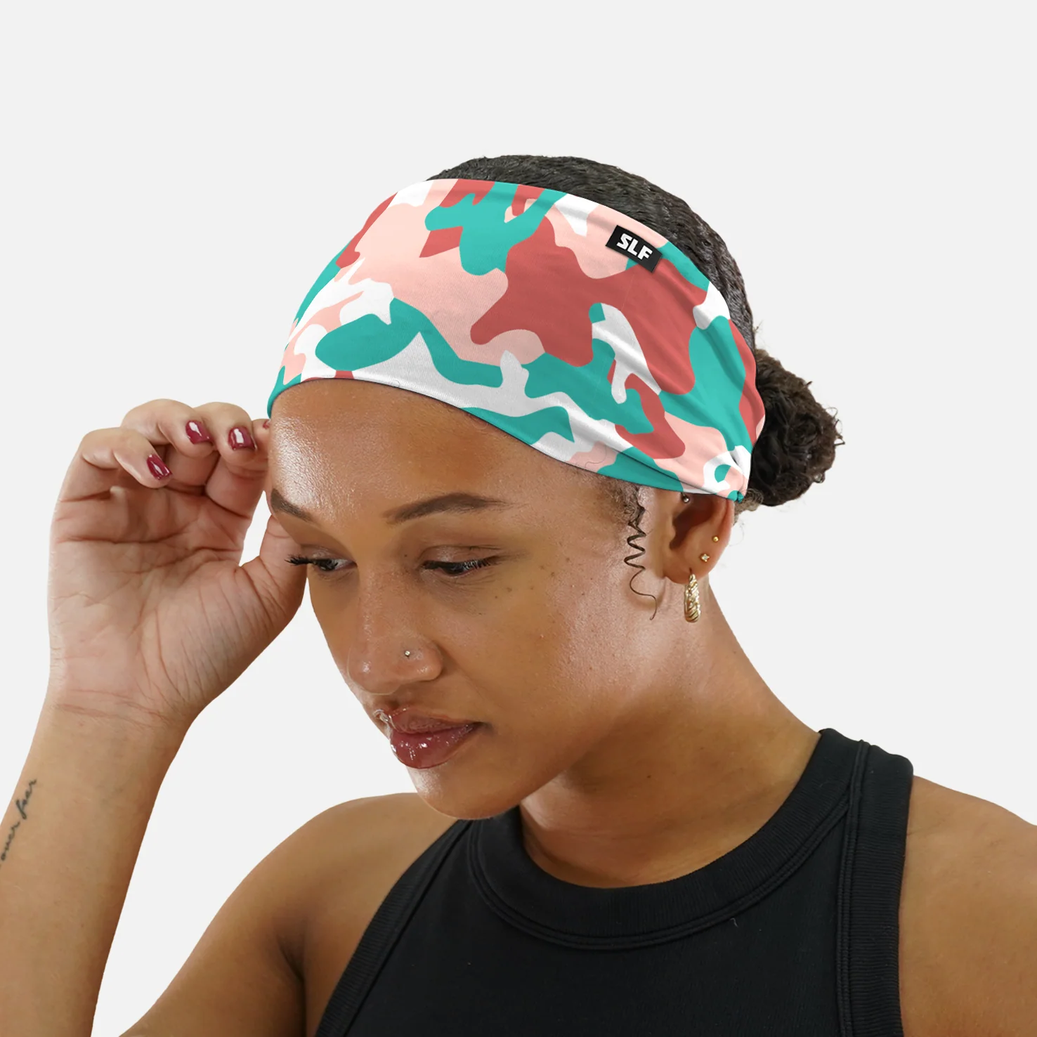 Light Salmon Camo Headband - Image 2