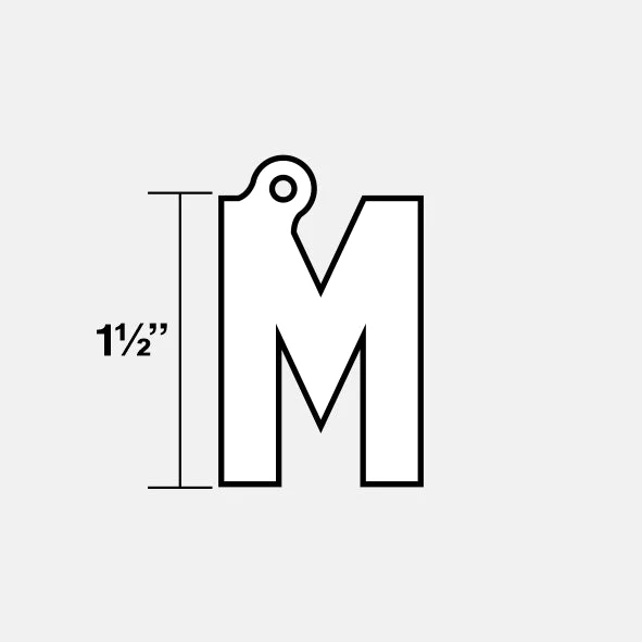 M Letter Pendant with Chain Kids Necklace - Gold Plated Stainless Steel - Image 7