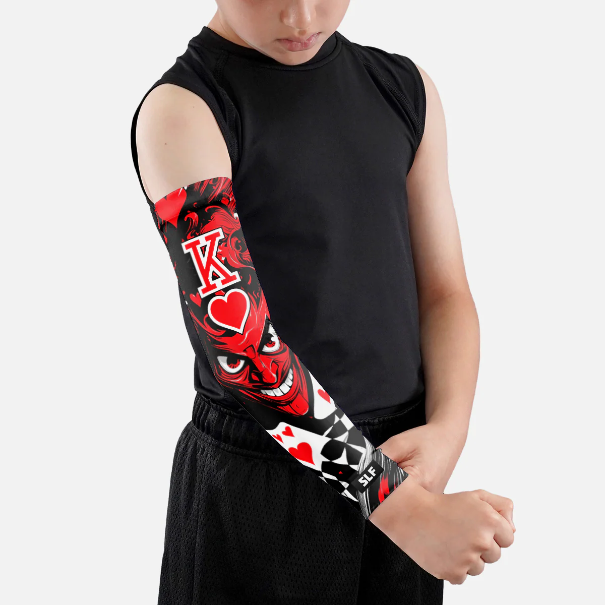 Mad King of Hearts Kids Arm Sleeve - Image 2