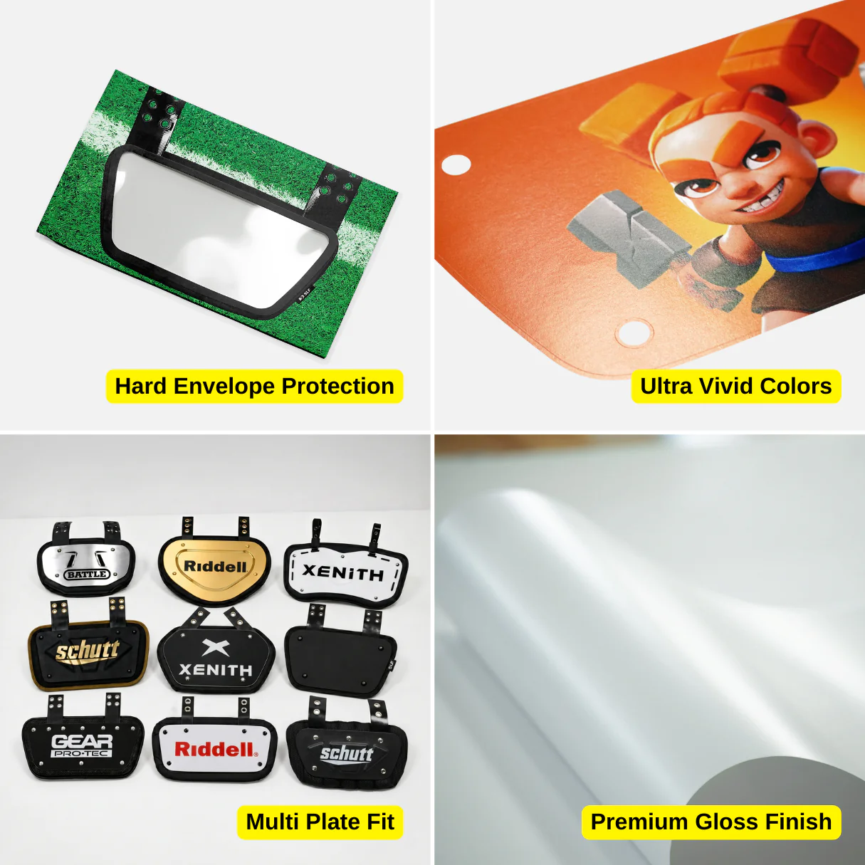 Make Your Own Custom Football Back Plate Decal (Back Plate Not Included) - Image 5