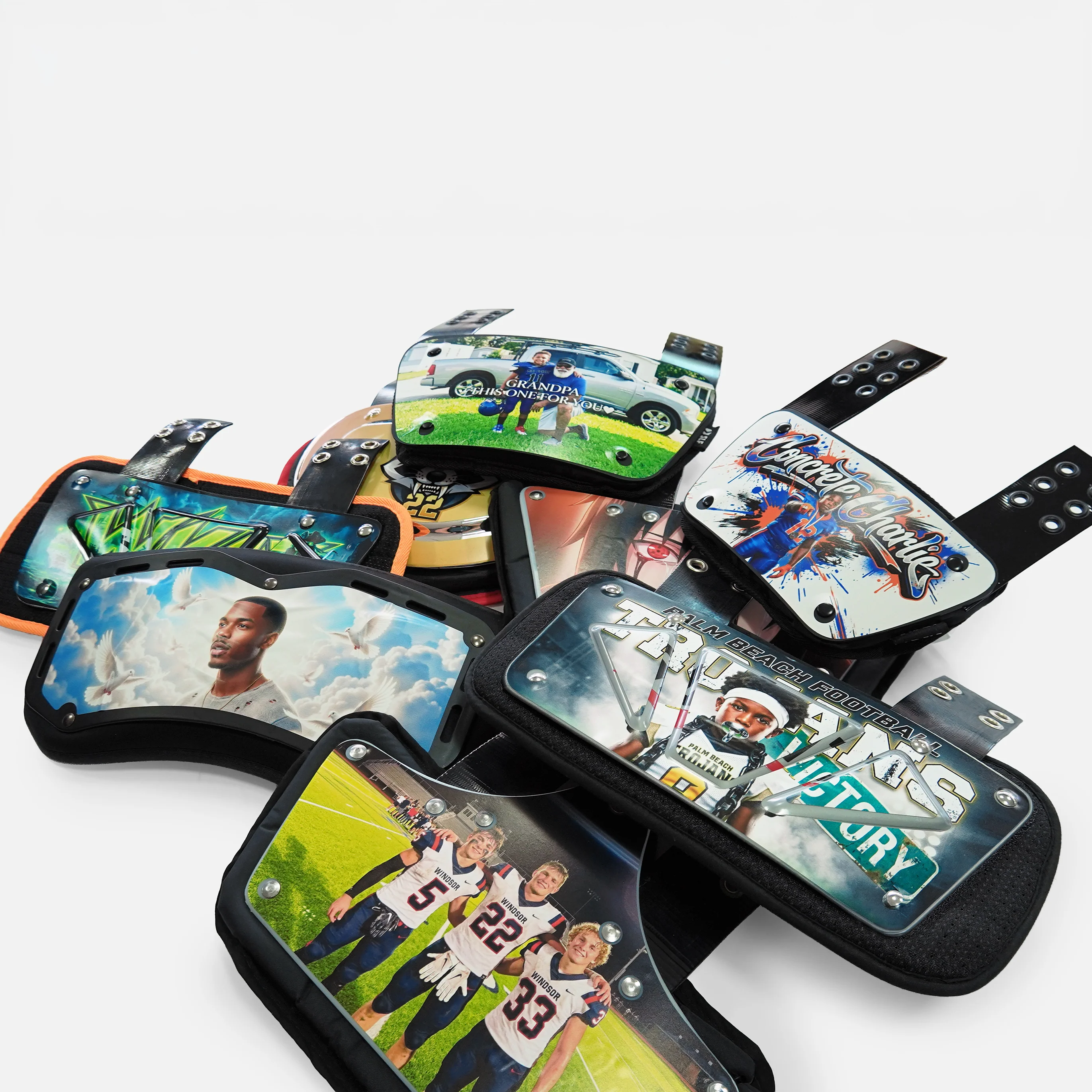 Make Your Own Custom Football Back Plate Decal (Back Plate Not Included) - Image 6