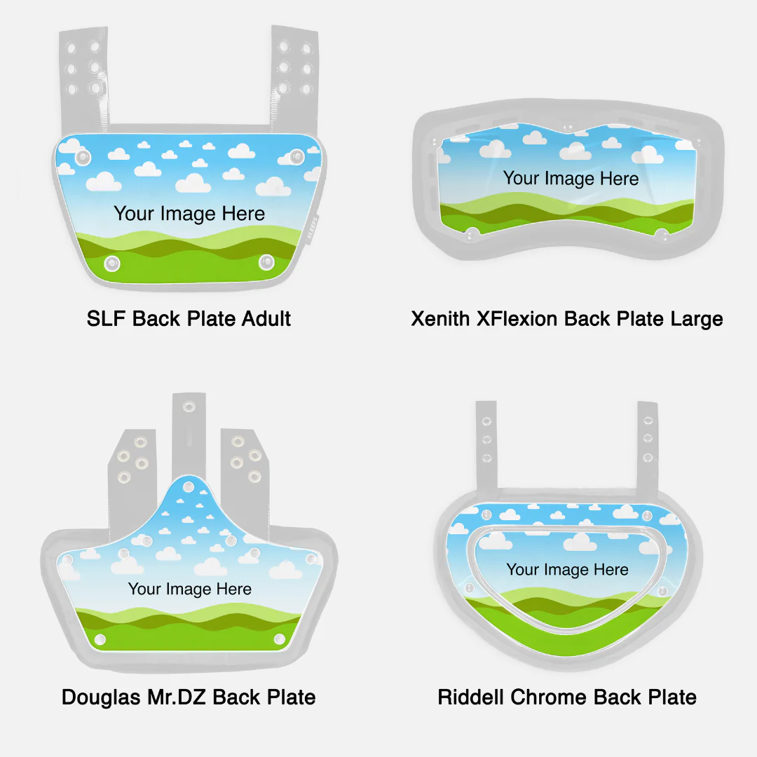Make Your Own Custom Football Back Plate Decal (Back Plate Not Included) - Image 7