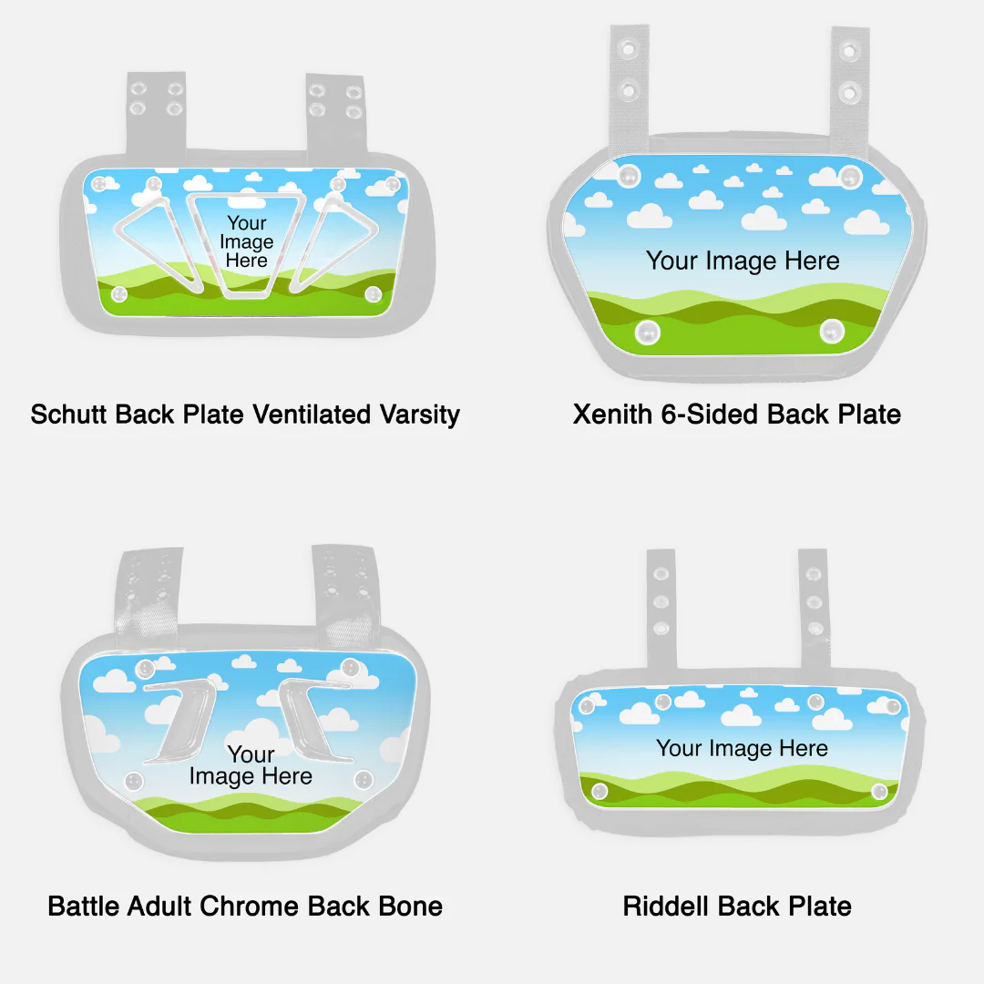 Make Your Own Custom Football Back Plate Decal (Back Plate Not Included) - Image 8