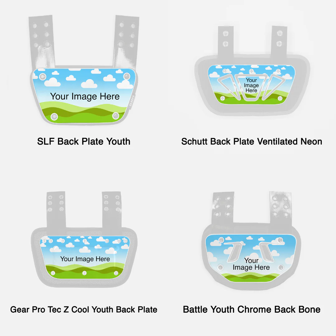 Make Your Own Custom Football Back Plate Decal (Back Plate Not Included) - Image 9