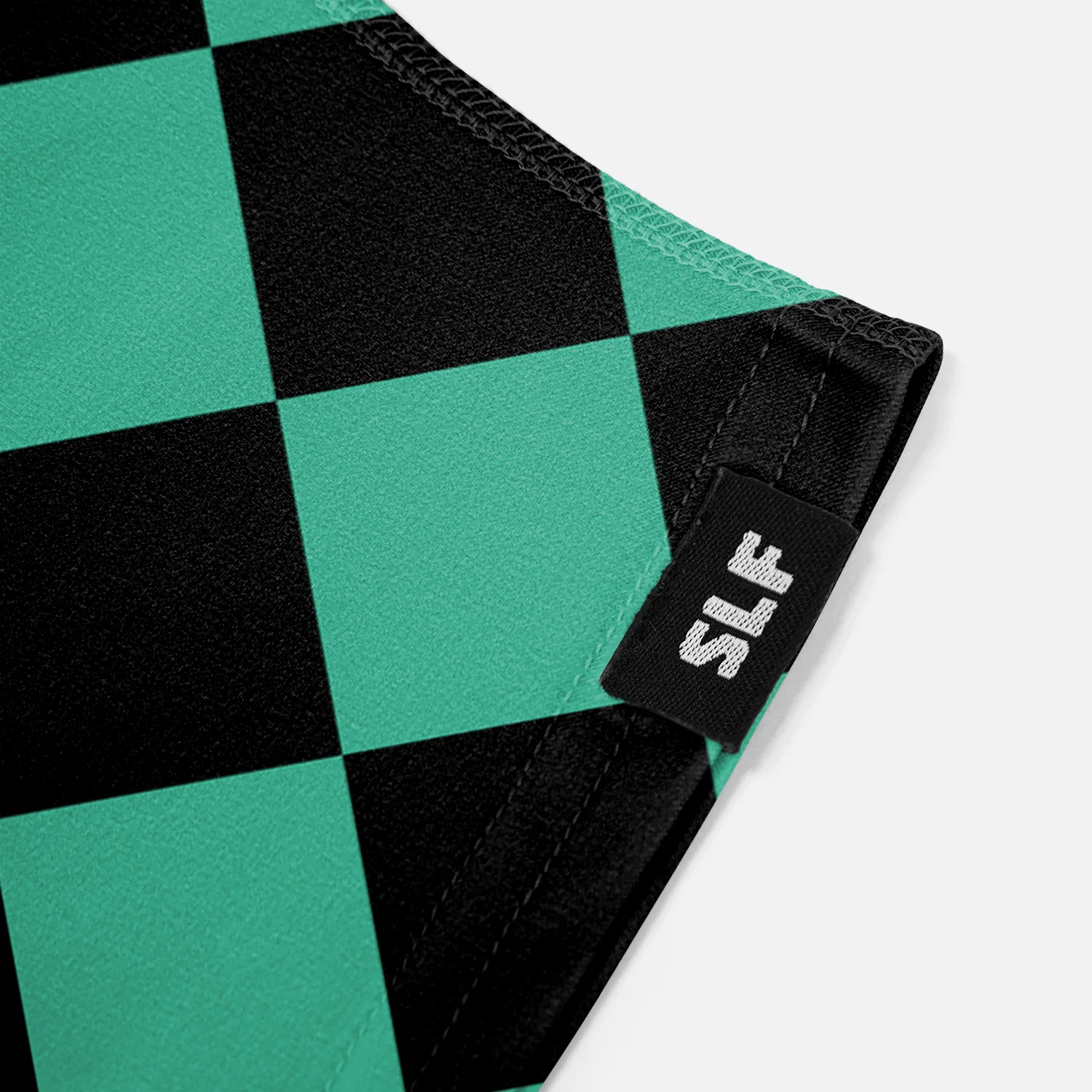 Checkered Teal Black Spats / Cleat Covers - Image 5