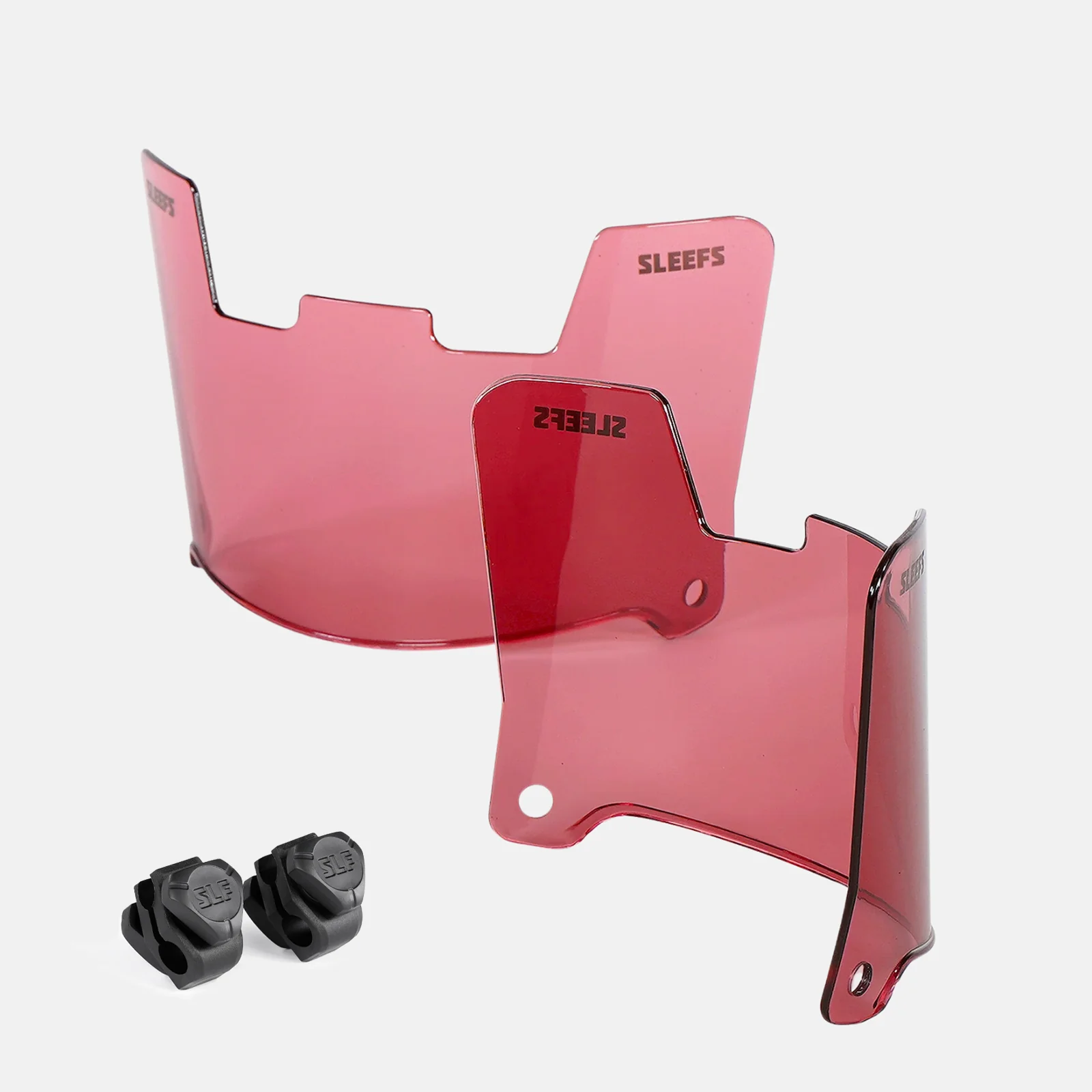 Mauve Red Clear Helmet Eye-Shield Visor for Kids - Image 2