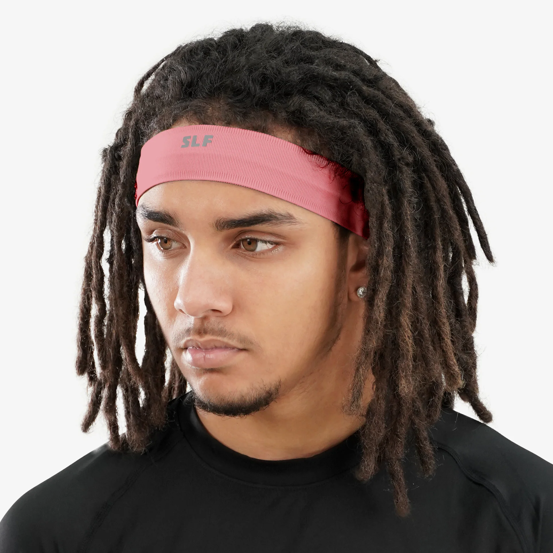 Medium Deep Rose Non-Slip Elastic Headband - Image 3