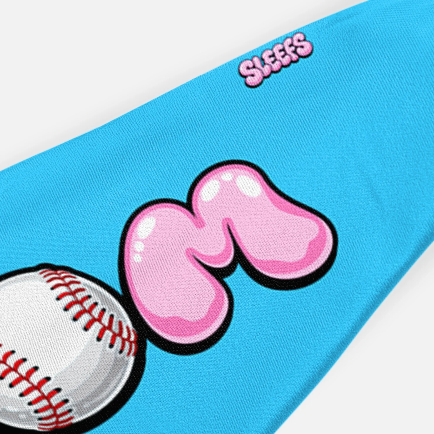 MOM Cotton Candy Baseball Kids Headband - Image 5
