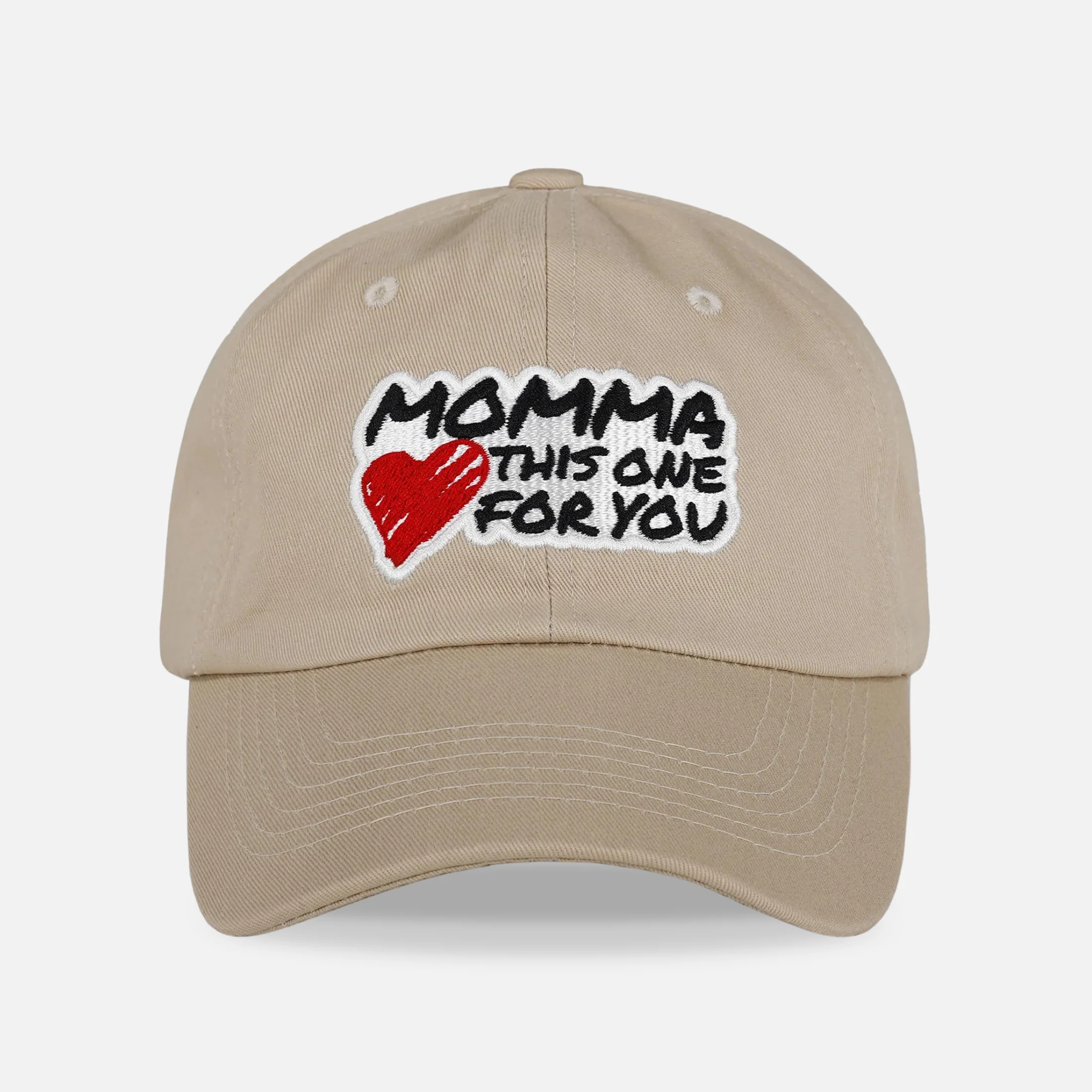 Momma Cream Dad Hat - Image 3
