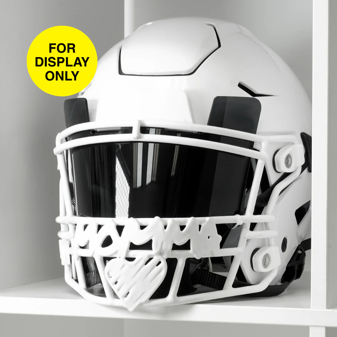 Momma Heart Football Facemask for Riddell SpeedFlex - Image 2