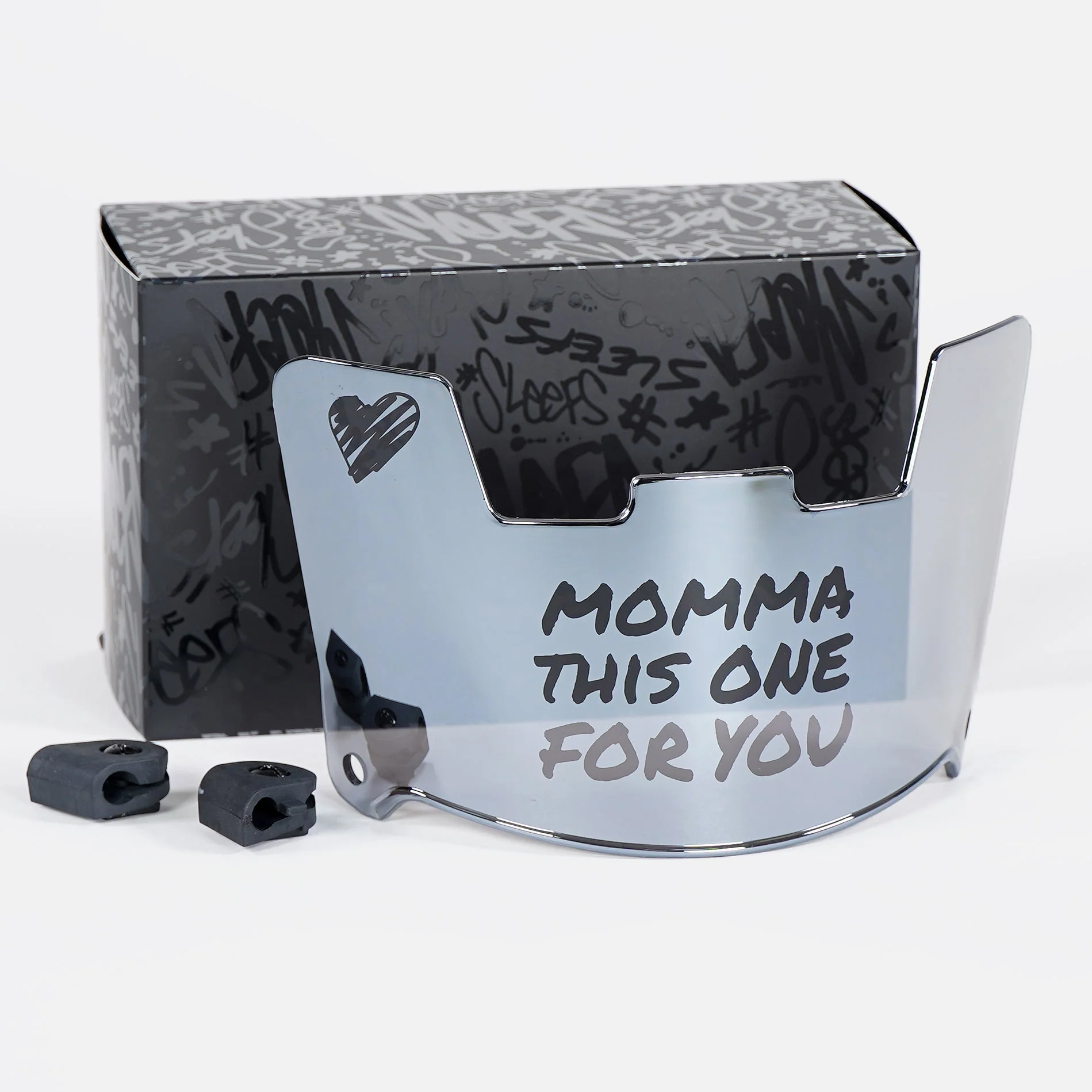Momma Silver Moonstone Helmet Eye-Shield Visor for Kids - Image 3