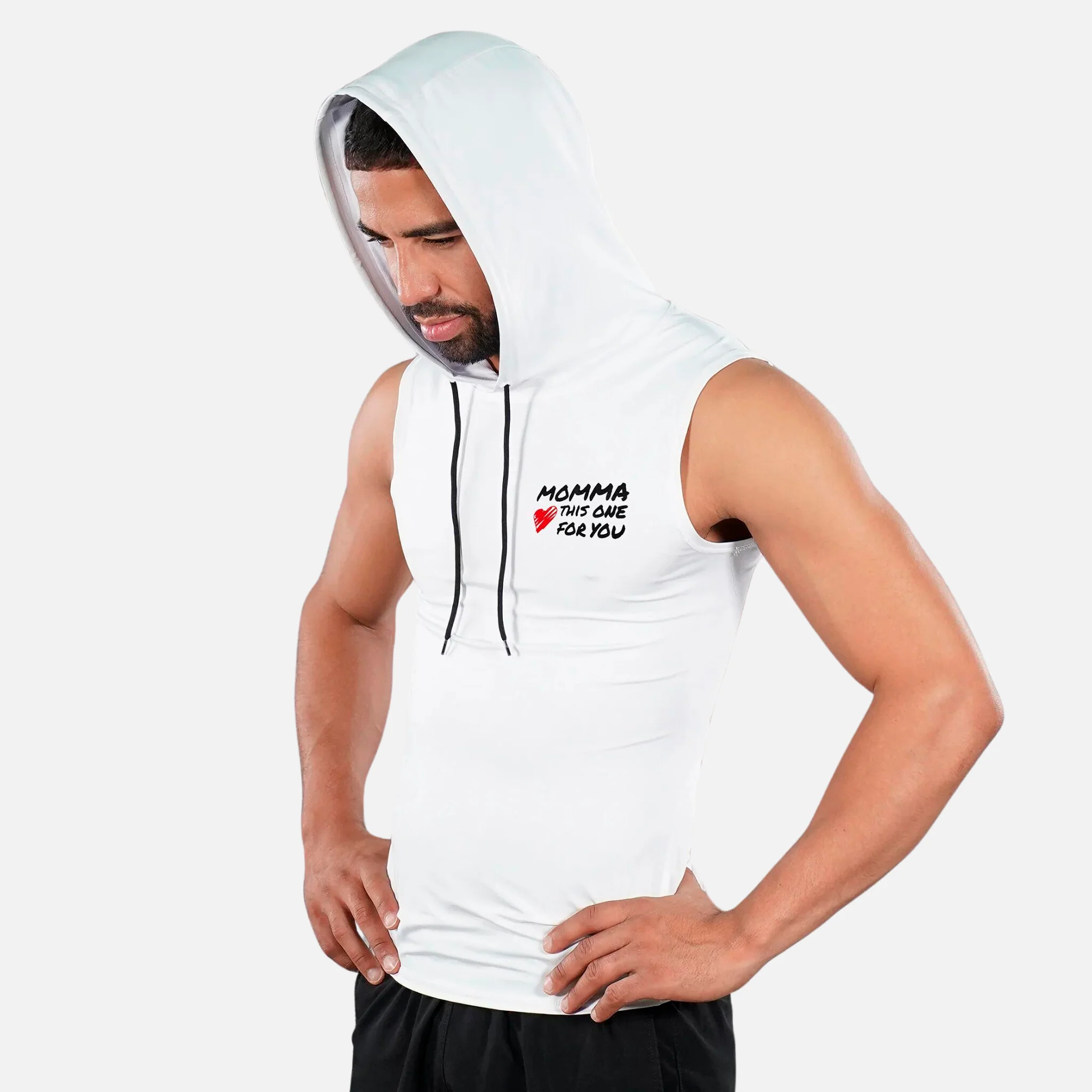 Momma Sleeveless Compression Hoodie - Image 5