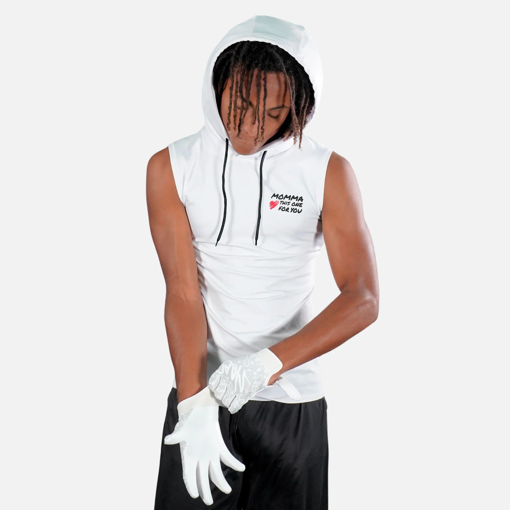 Momma Sleeveless Compression Hoodie - Image 6