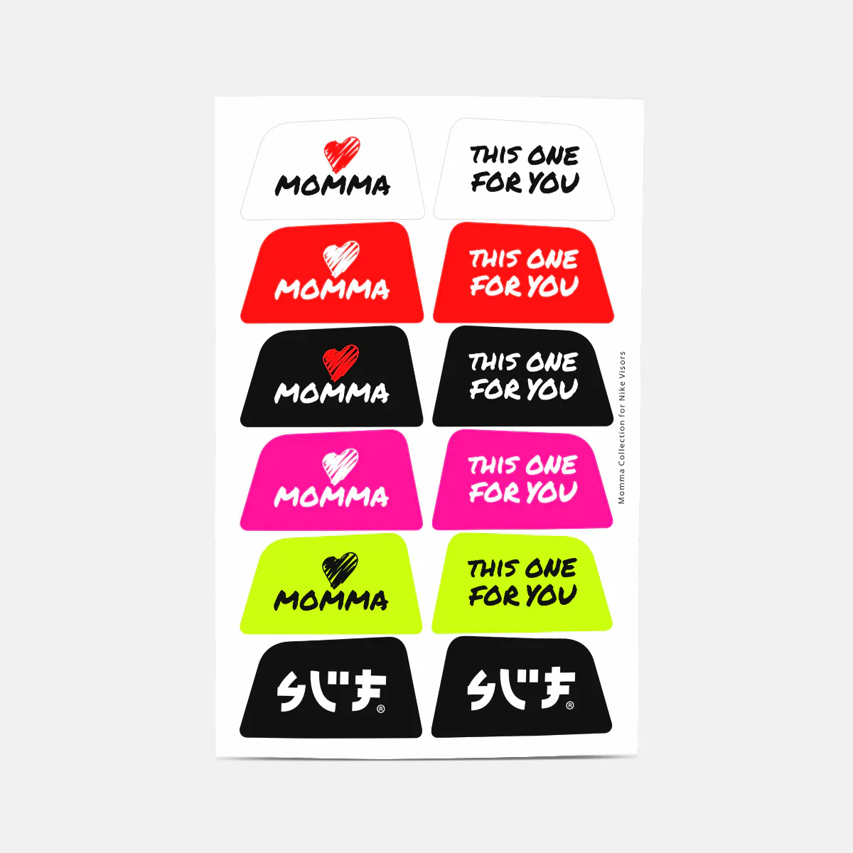 Momma Stickers for Helmet Visor Tabs - Image 2