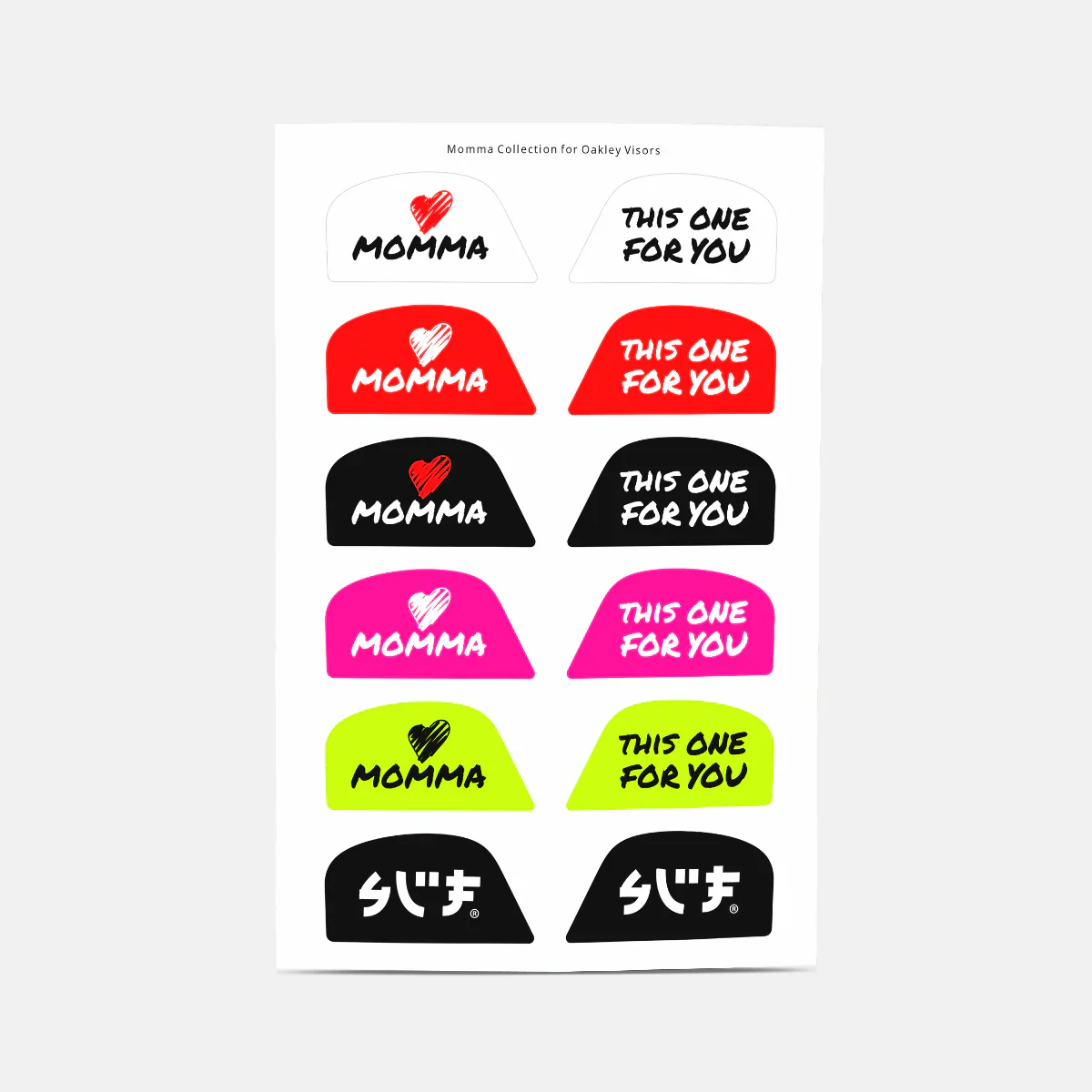 Momma Stickers for Helmet Visor Tabs - Image 3